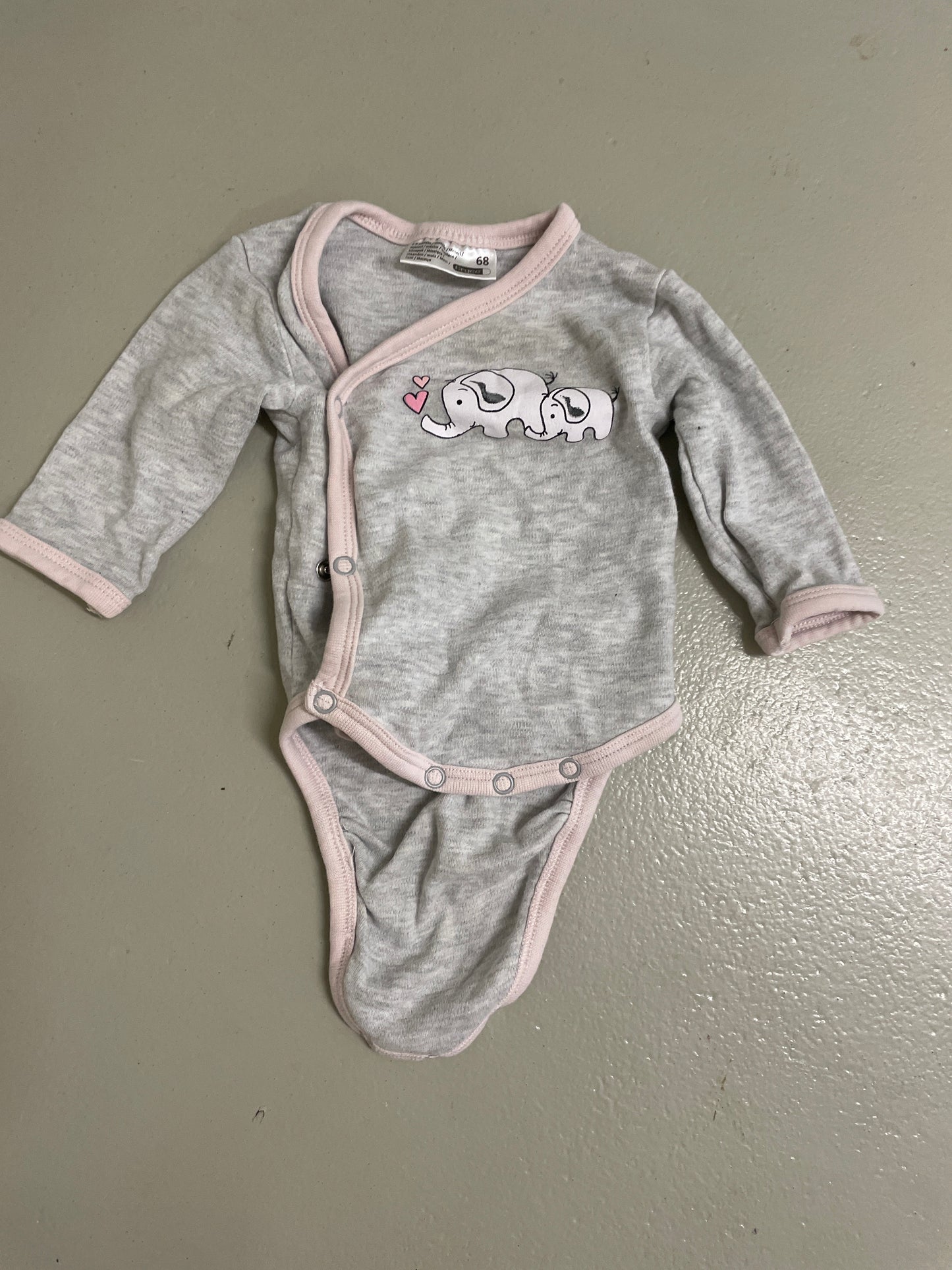 Long wrap bodysuit elephant - size 68