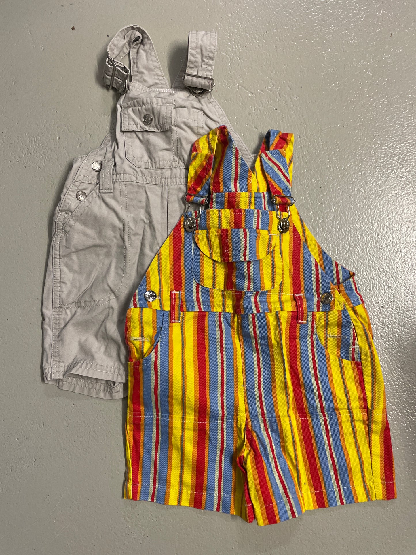 2-pack - short dungarees - size 68