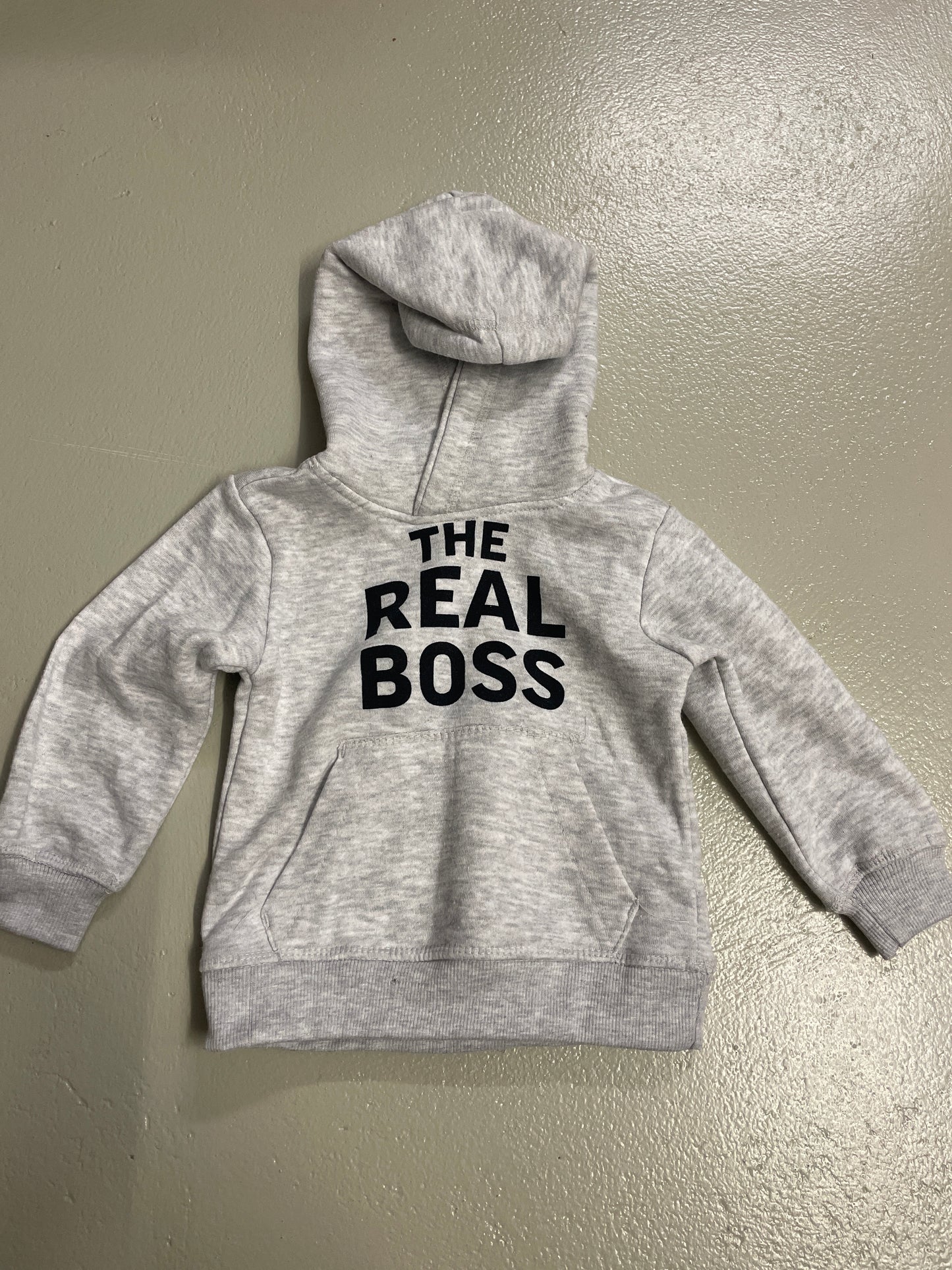 Kapuzenpullover „The real boss“ - Gr. 80