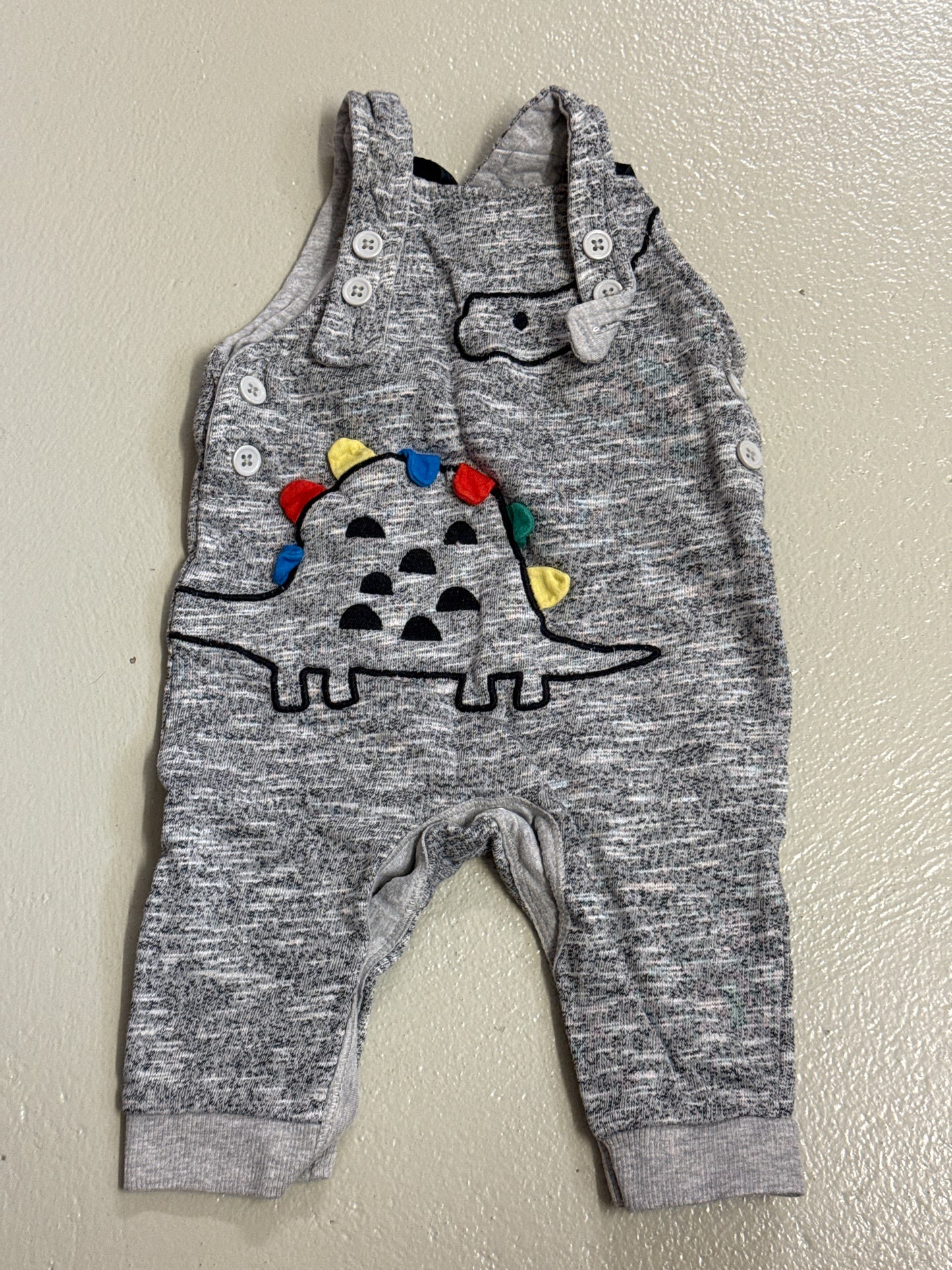 Latzhose Stoff Dino - Gr. 56