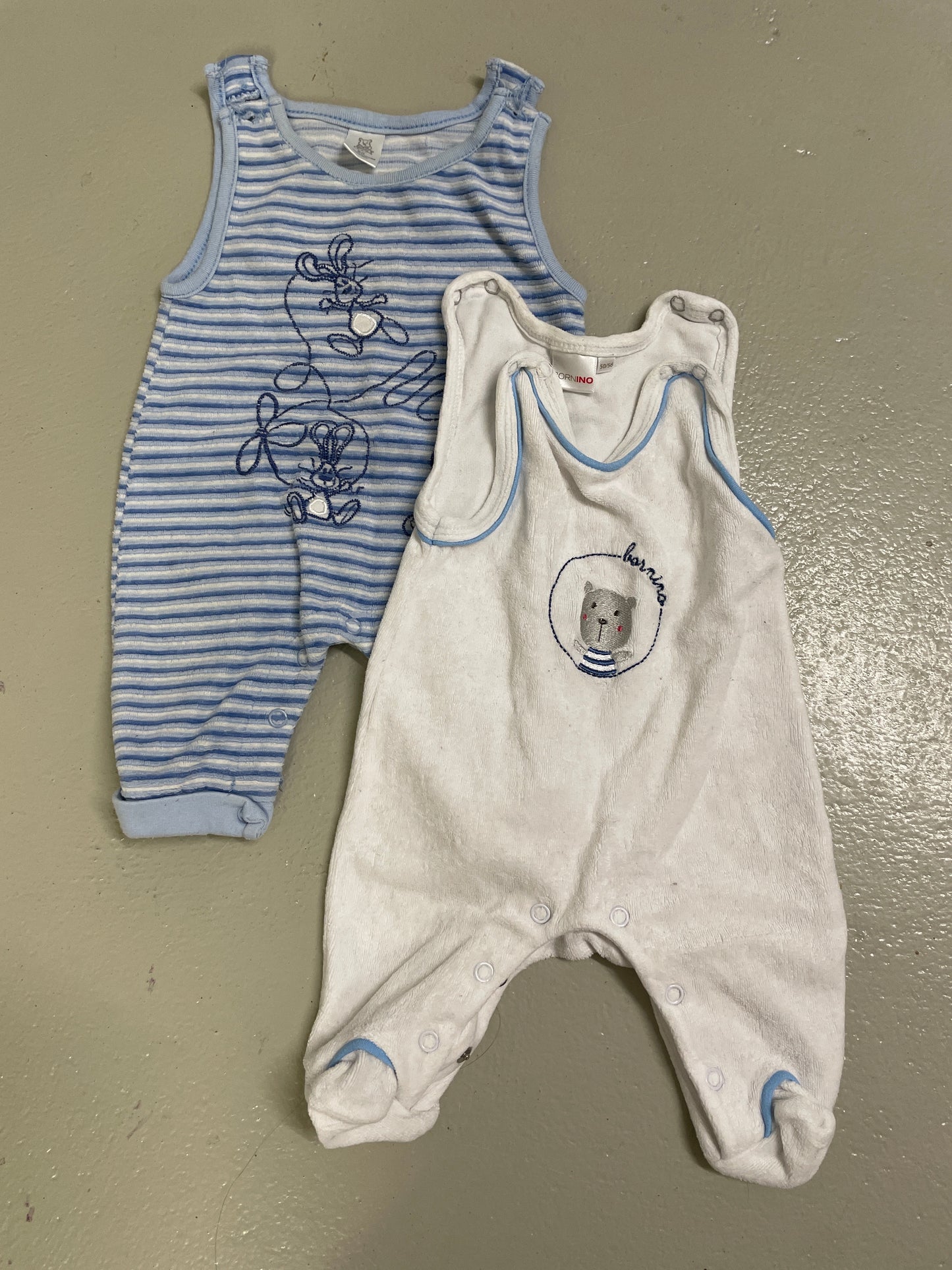 2-pack - short rompers - size 50/56