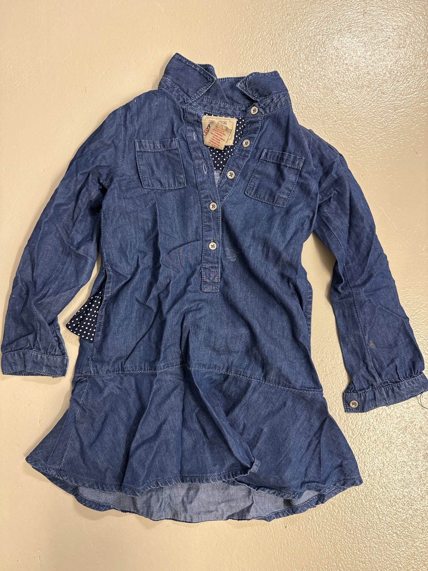 Denim dress - size 110