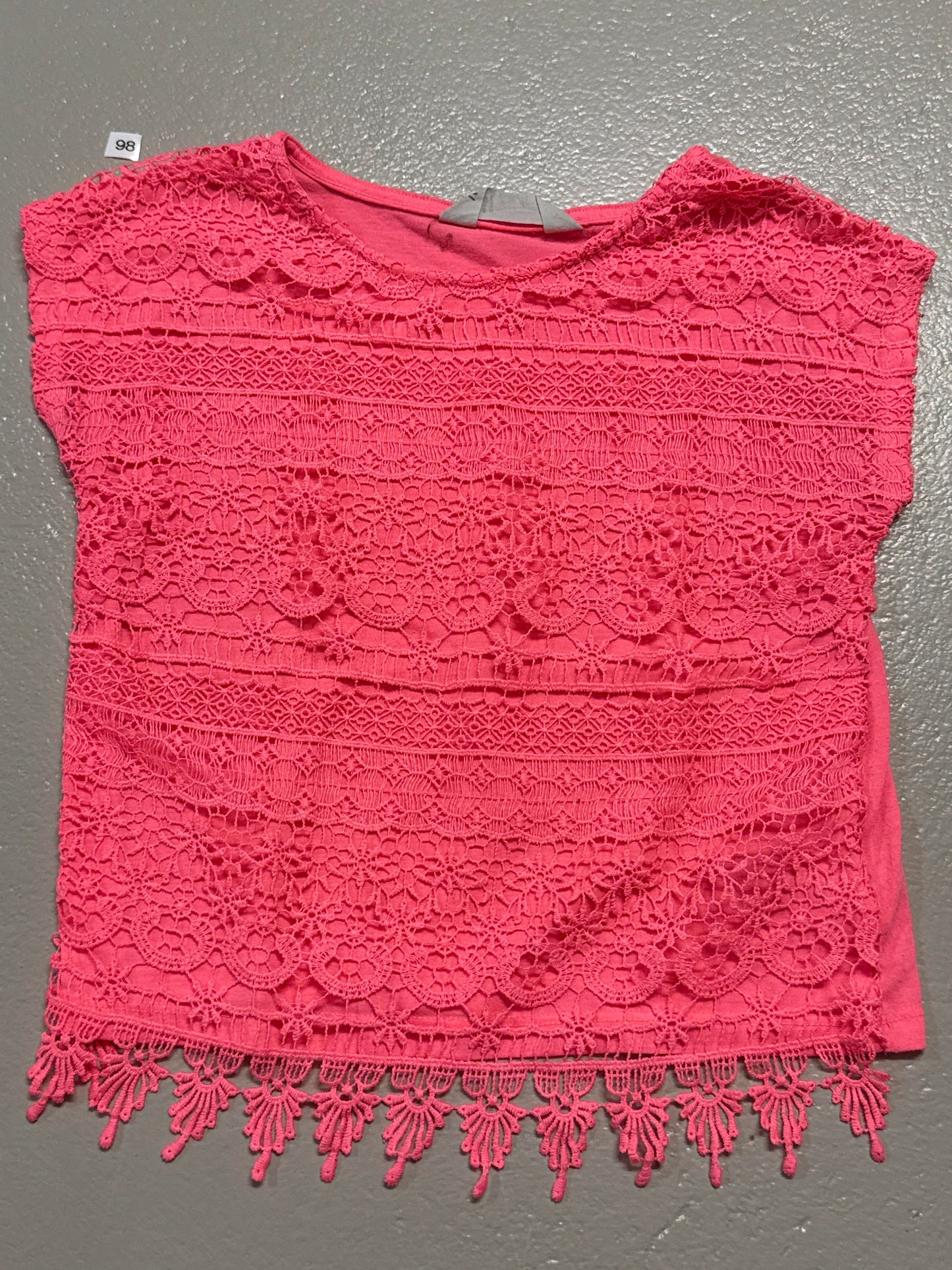 T-Shirt mit Spitze - Gr. 98