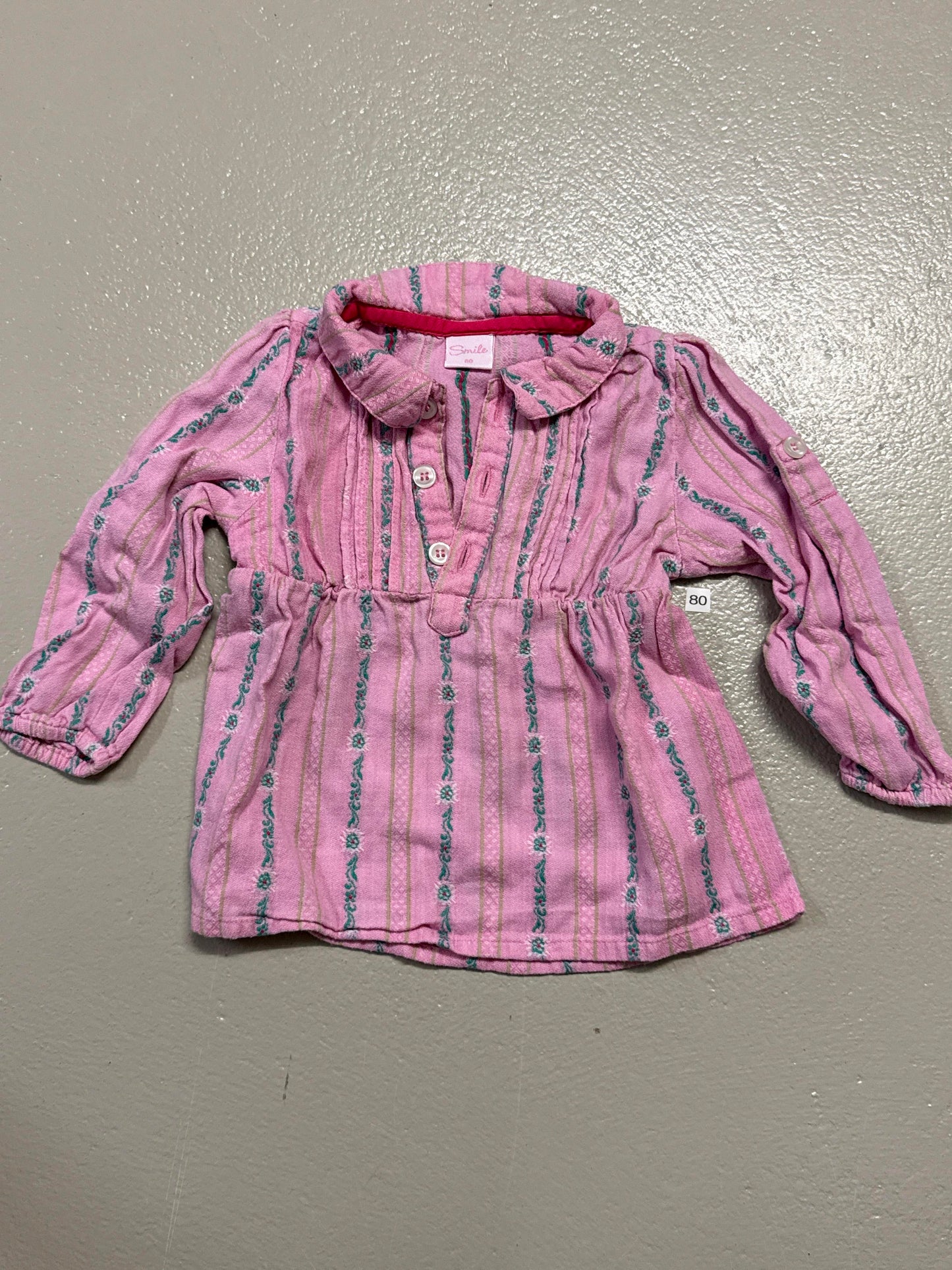 Kleid mit langen Ärmeln - Gr. 80