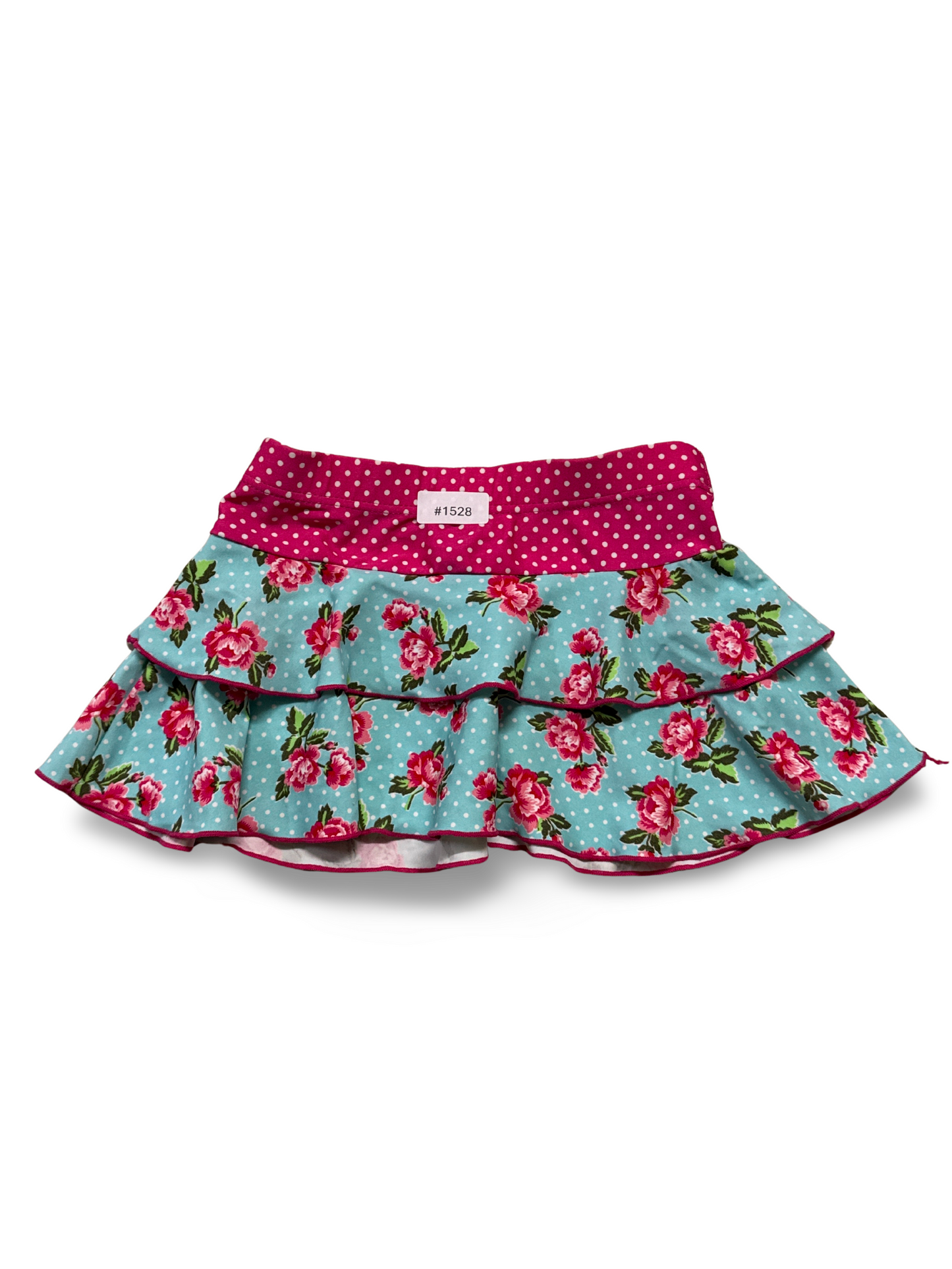 Volantrock mit Blumenmuster - Gr. 98