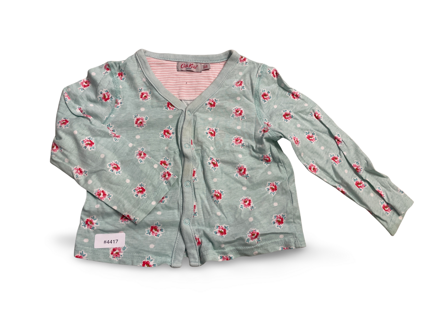 Cardigan mit Blumenmuster - Gr. 86
