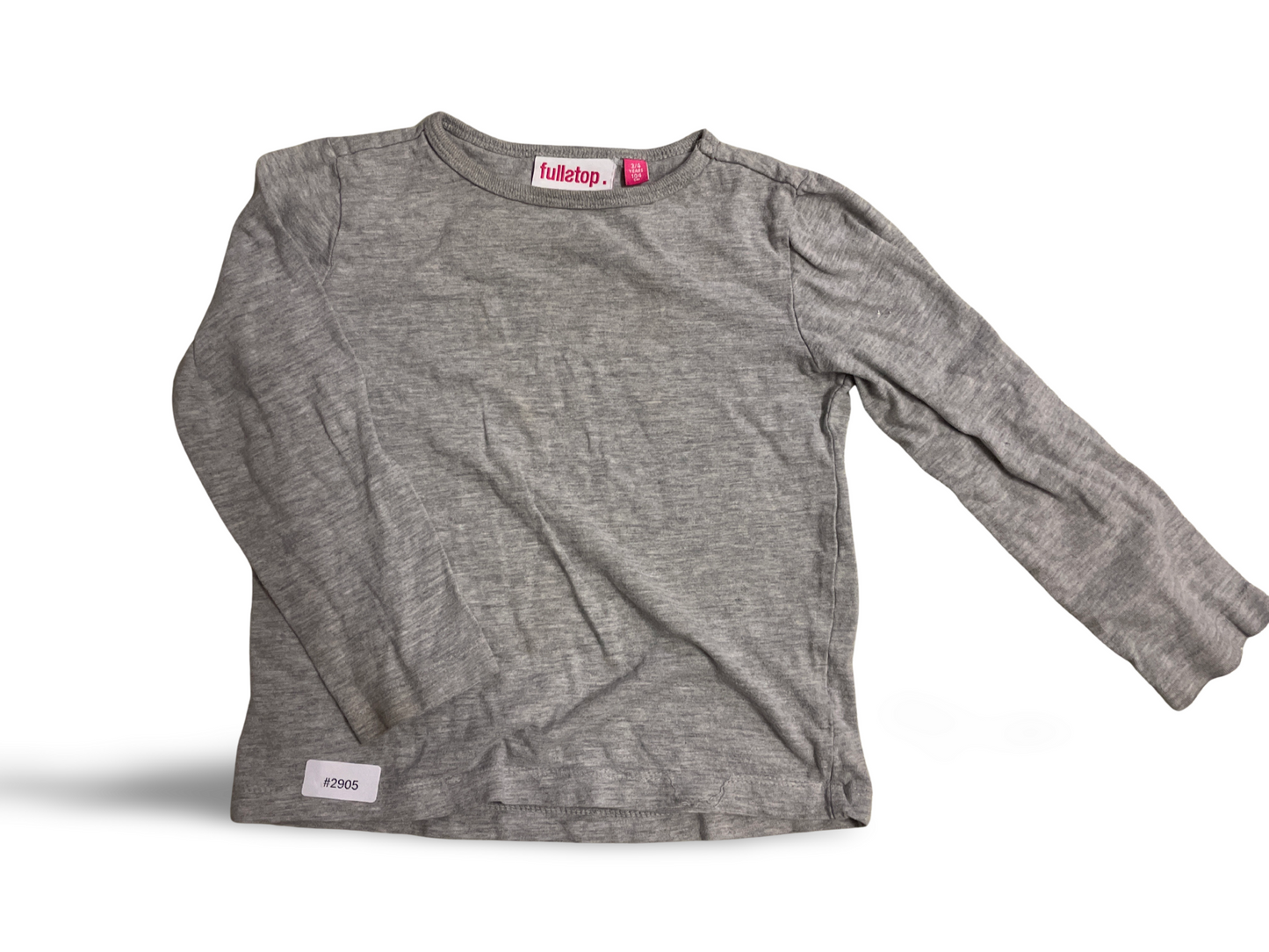 Graues Langarmshirt - Gr. 104