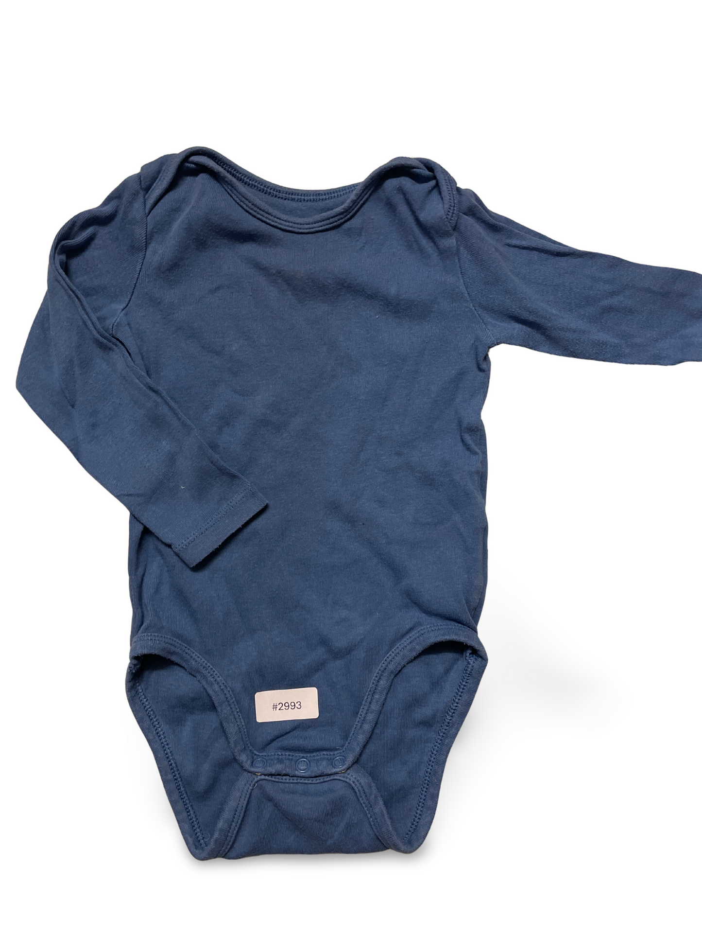 Langarmbody blau - Gr. 80