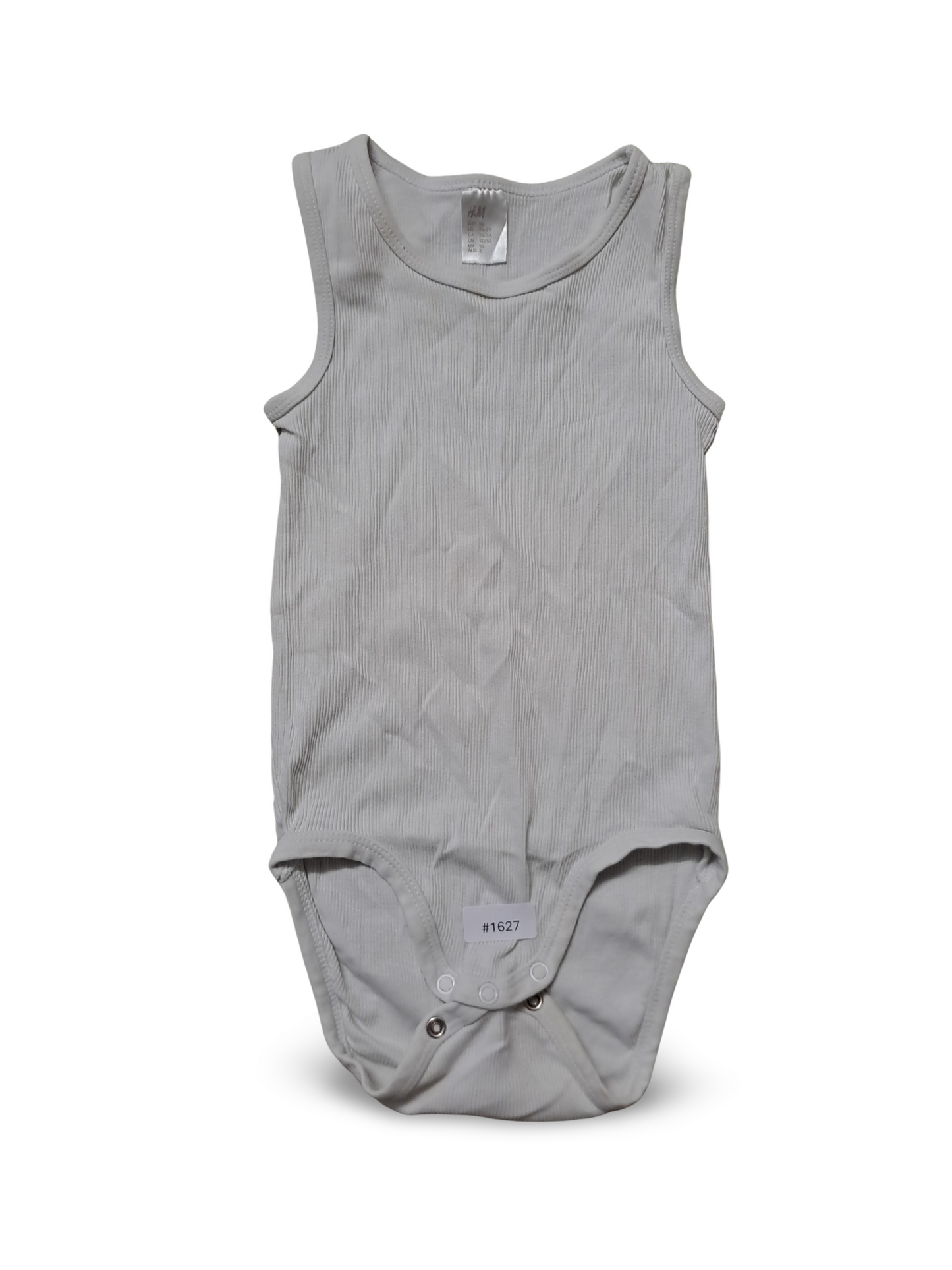 Ärmelloser weisser Body - Gr. 92