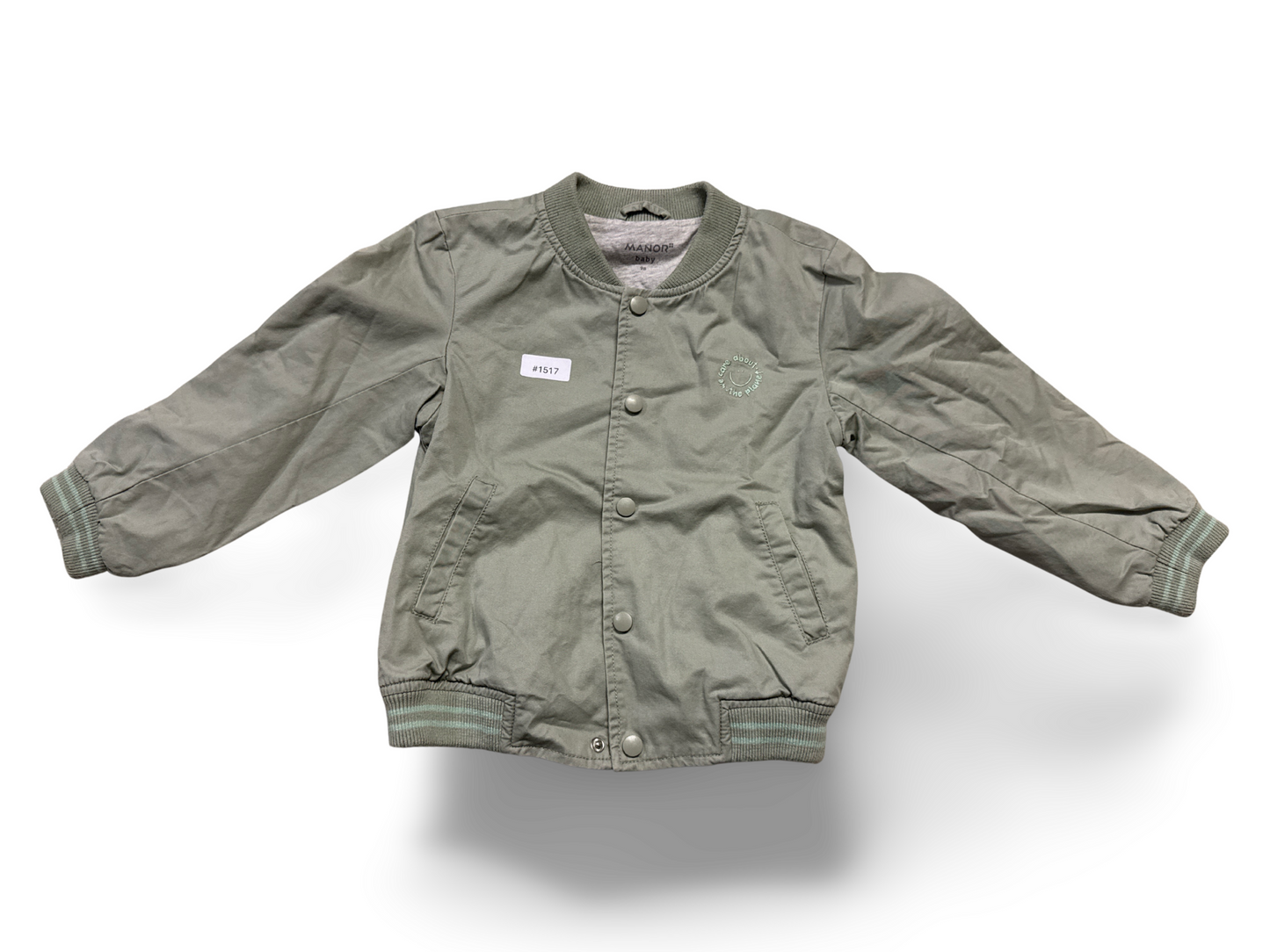 Hellgrüne Bomberjacke - Gr. 98