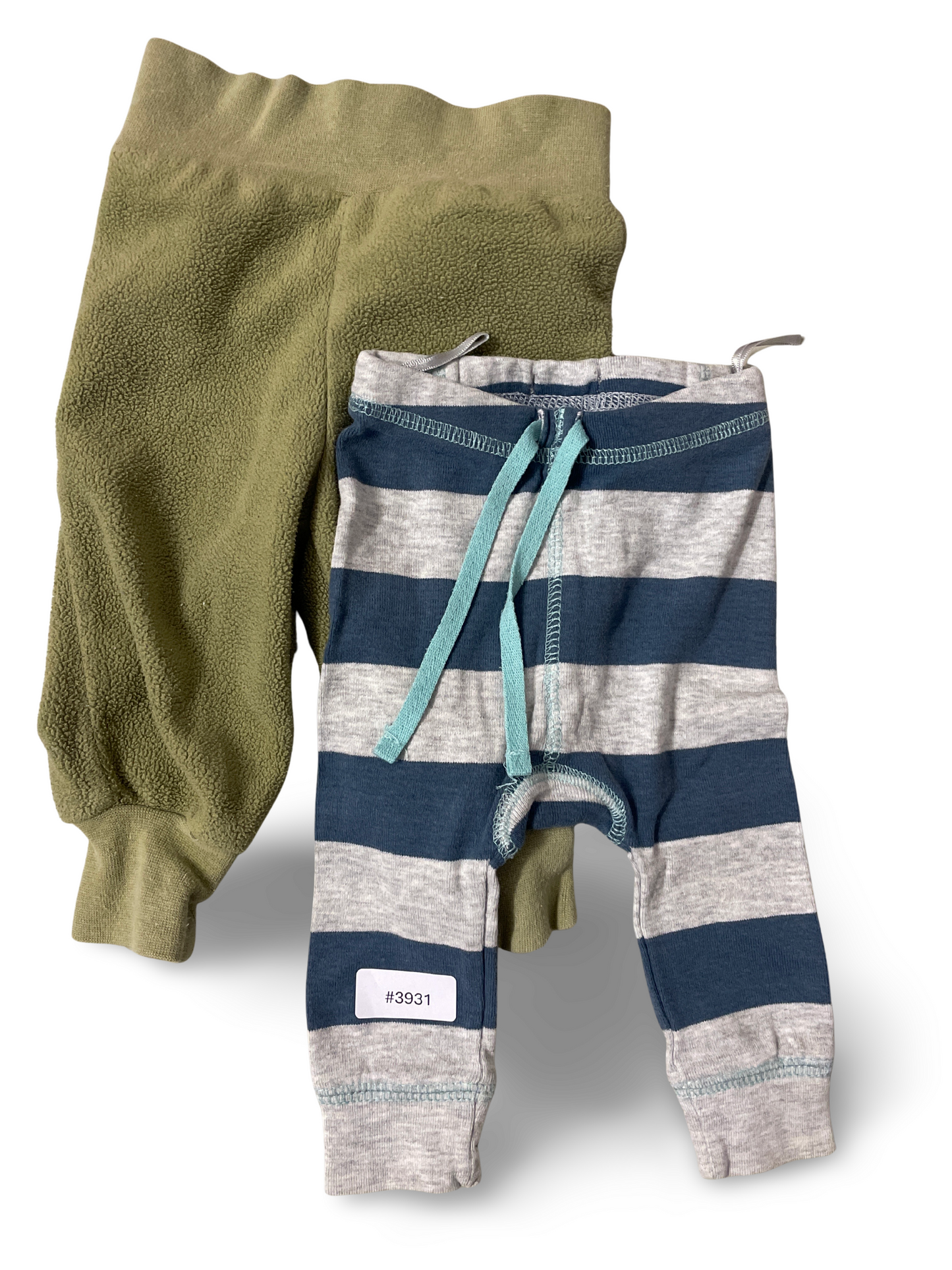 Fleecehose und Ringelleggings - Gr. 56