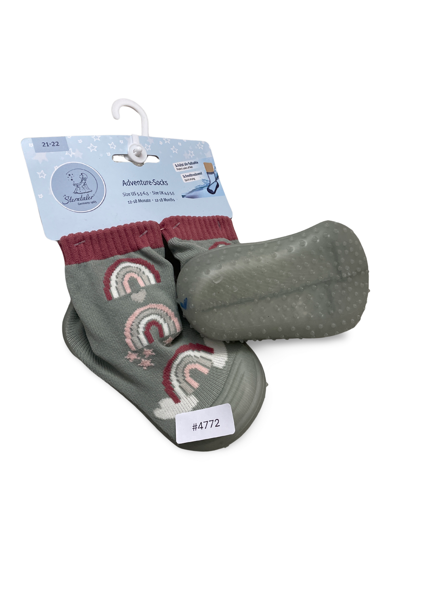 Babysocken mit Gummisohle - Gr. 21