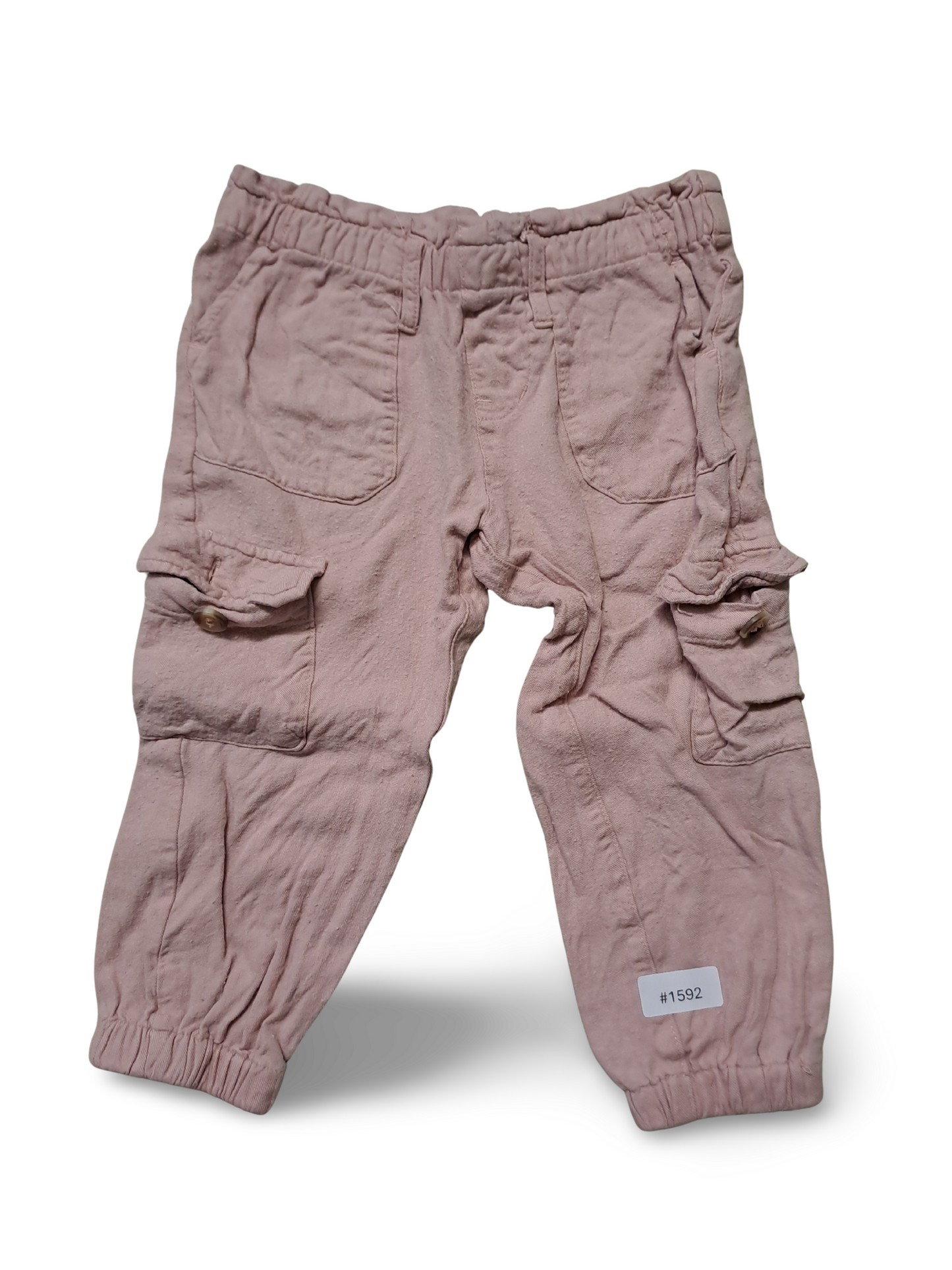 Rosa Jogginghose mit Taschen - Gr. 98