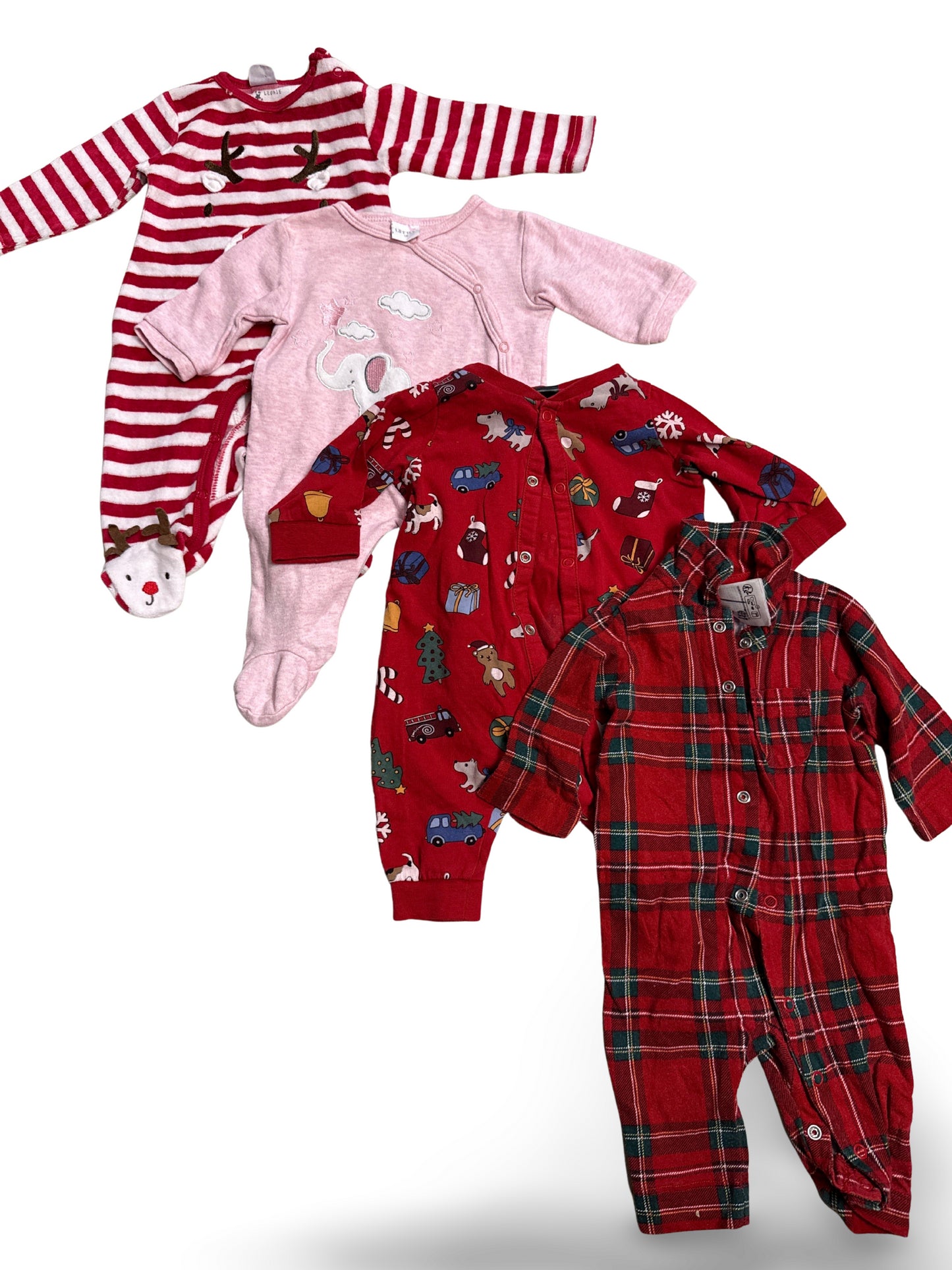 4-pack - Rompers - Size 56