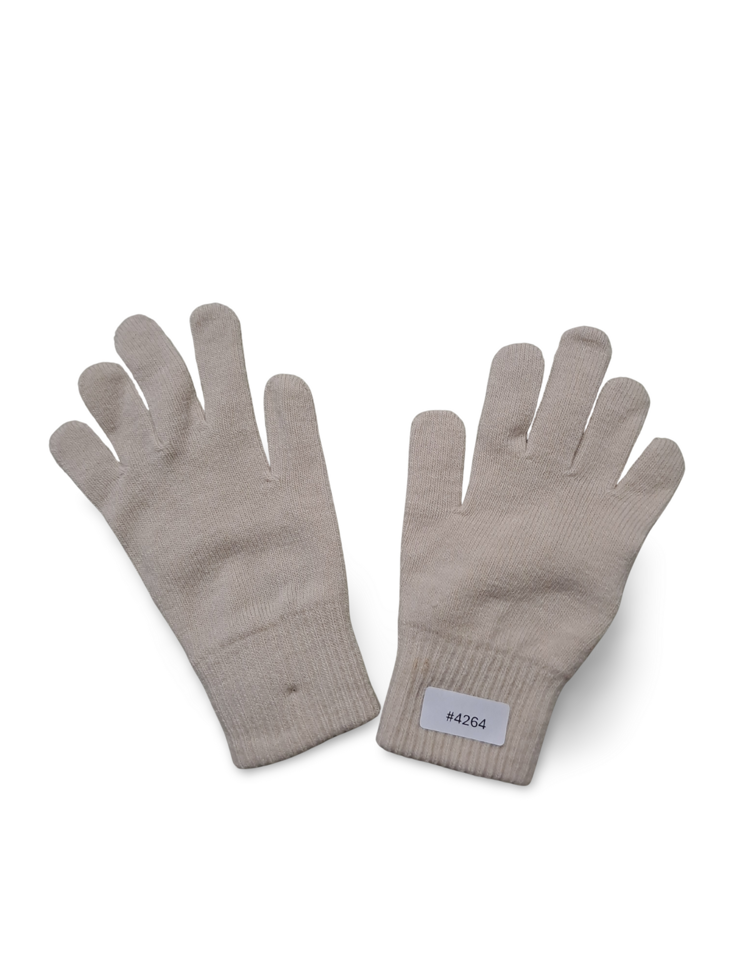 Gants tricotés beiges - Taille 128