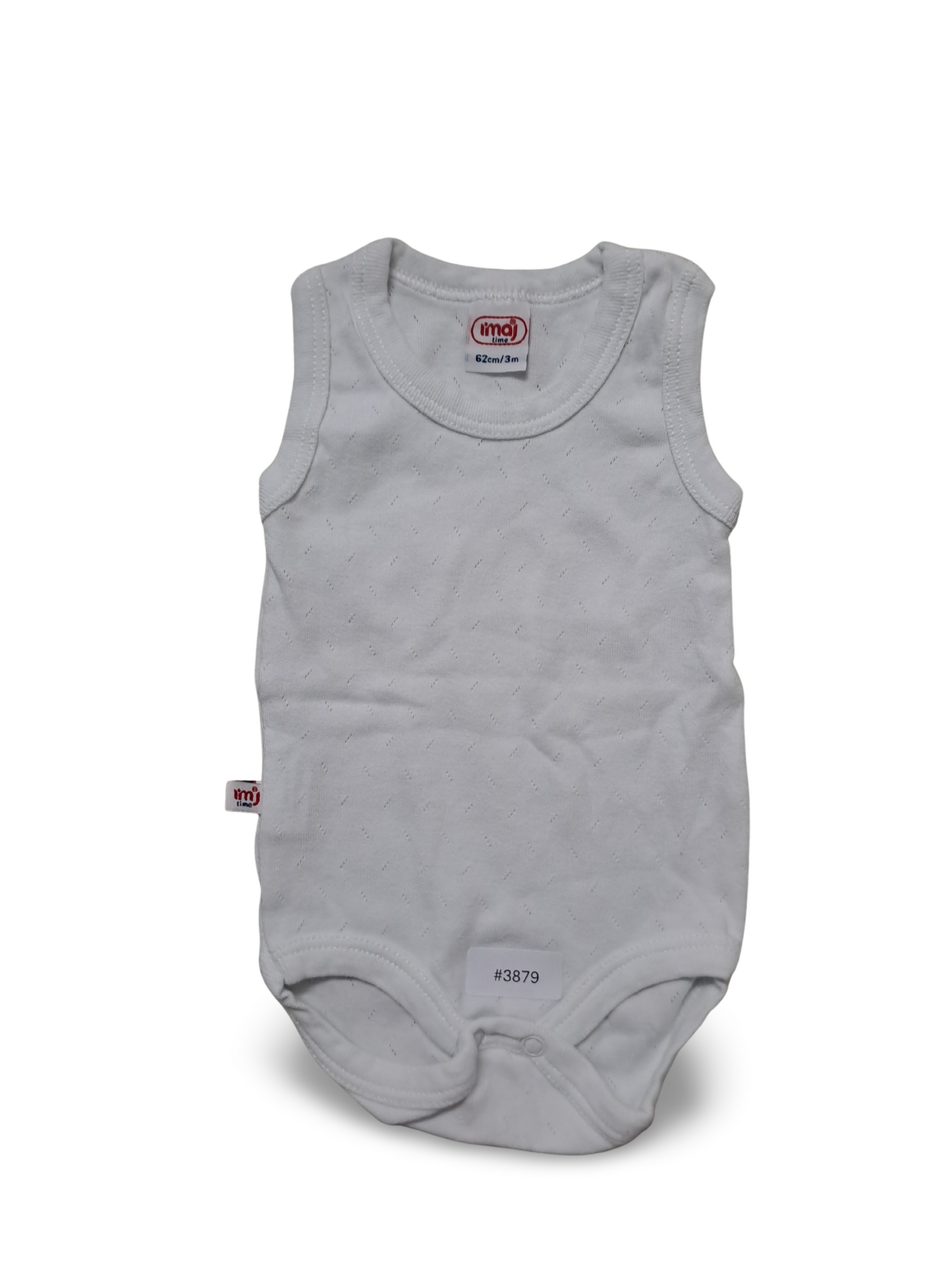 Ärmelloser Body weiss - Gr. 62