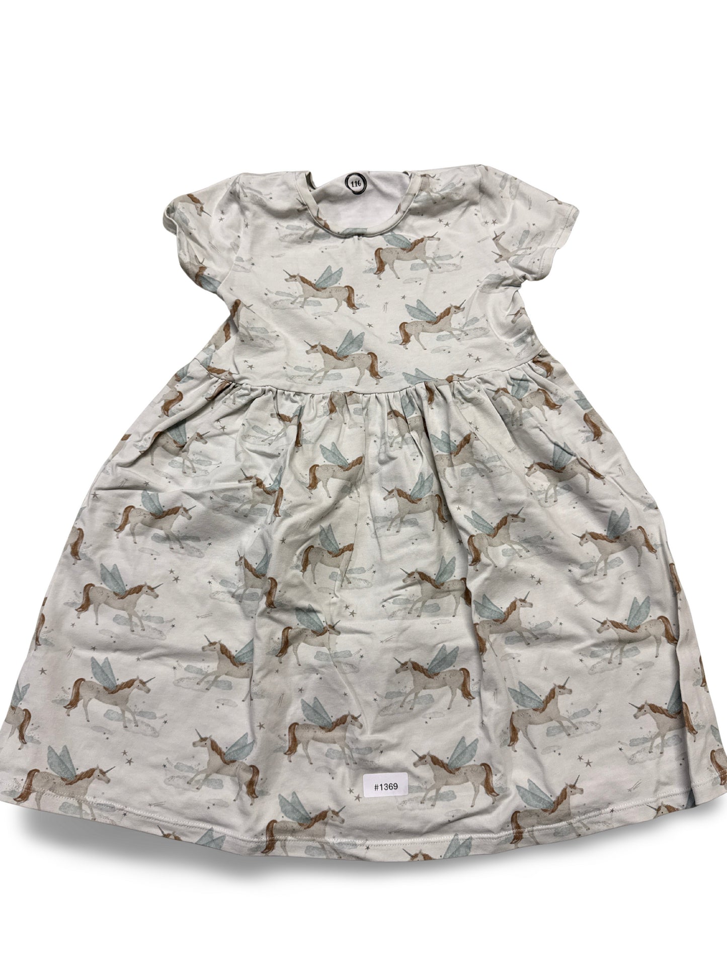 Kleid mit Einhorn-Motiv - Gr. 116