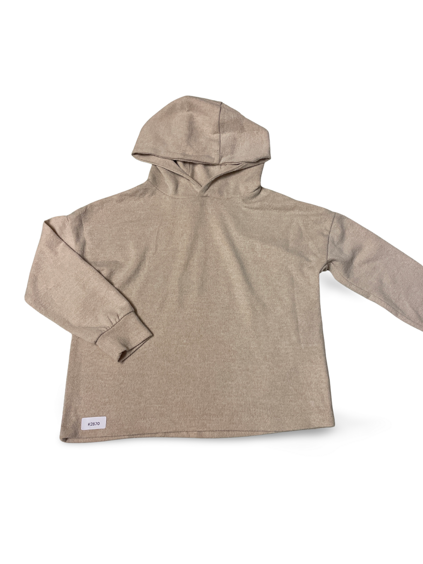 Beiger Kapuzenpullover - Gr. 22