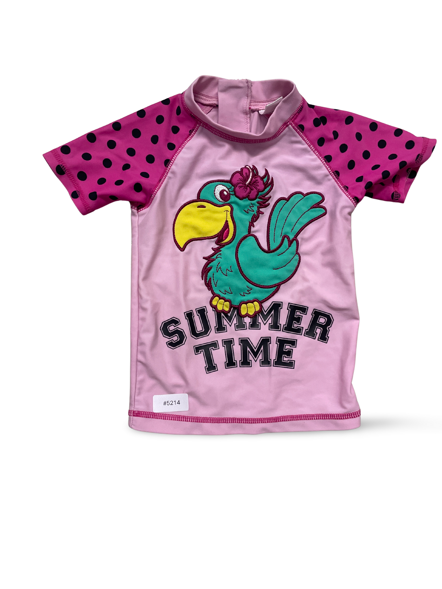 Kurzarm Badeshirt mit Papagei - Gr. 86