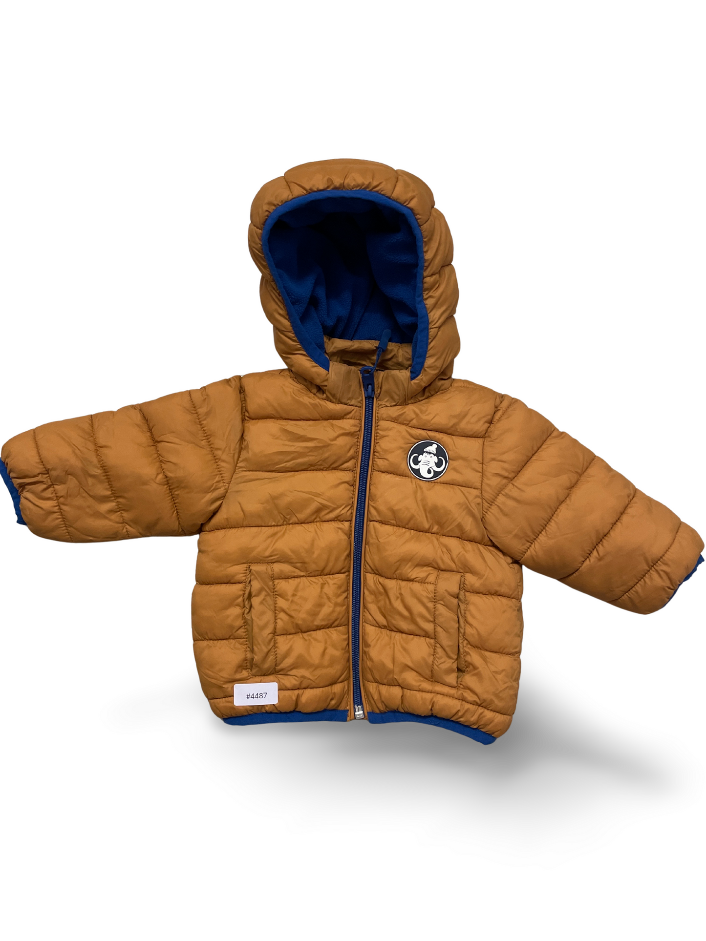 Gesteppte Babyjacke mit Kapuze - Gr. 68