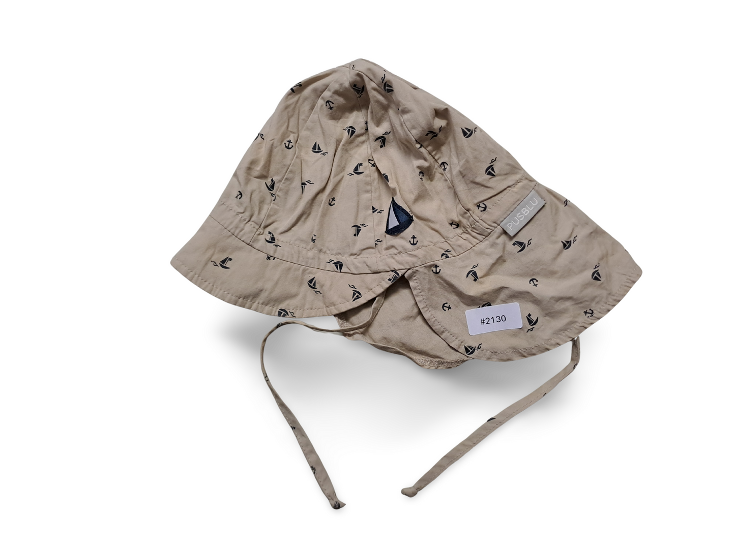 Sonnenhut mit Segelboot-Print - Gr. 86