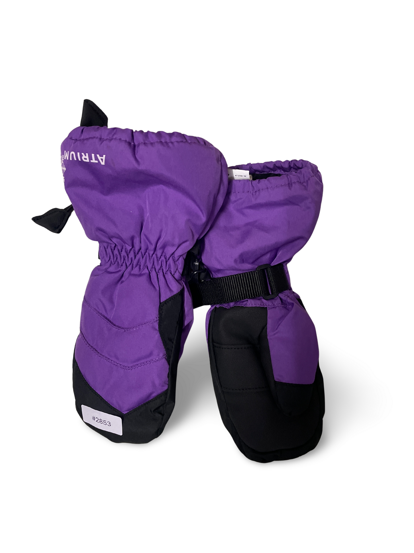 2er Bundle Lila-schwarze Fäustlinge - Gr. 104