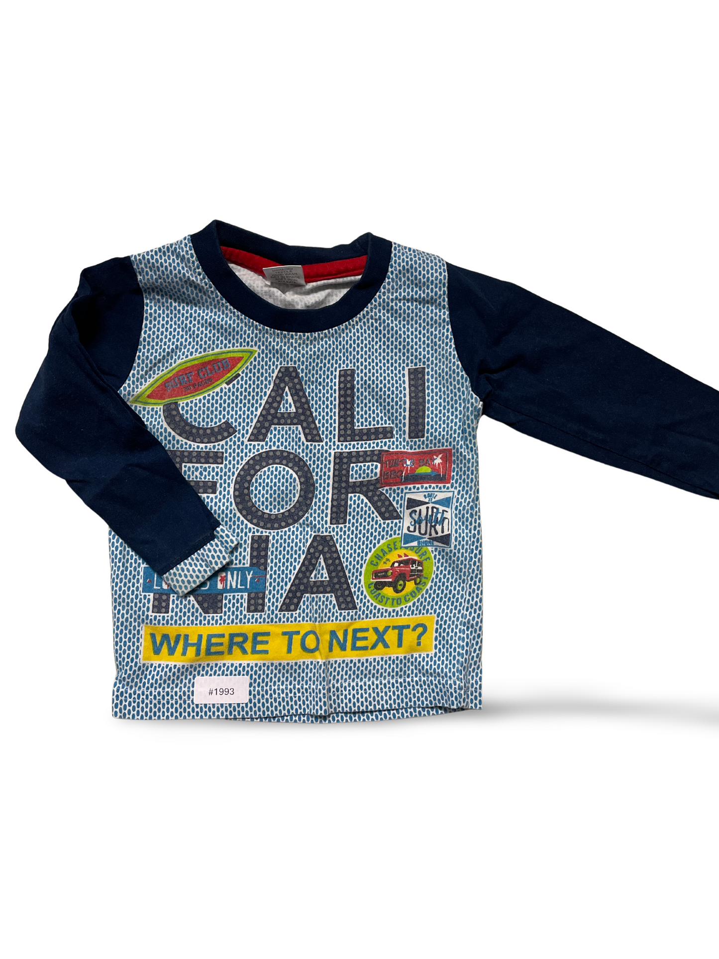 Langarmshirt mit California-Print - Gr. 86