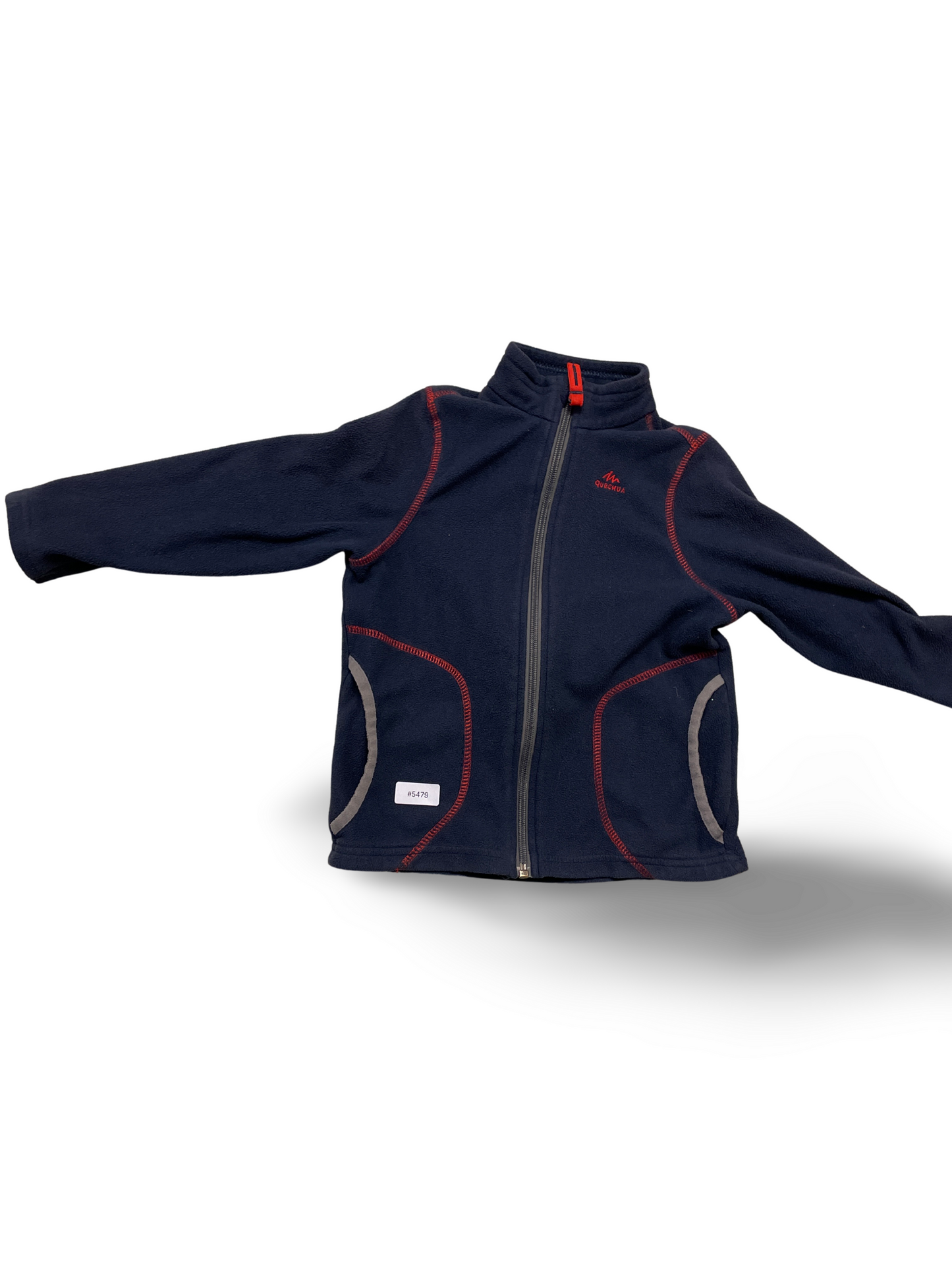 Fleecejacke mit Reissverschluss und Stehkragen - Gr. 122
