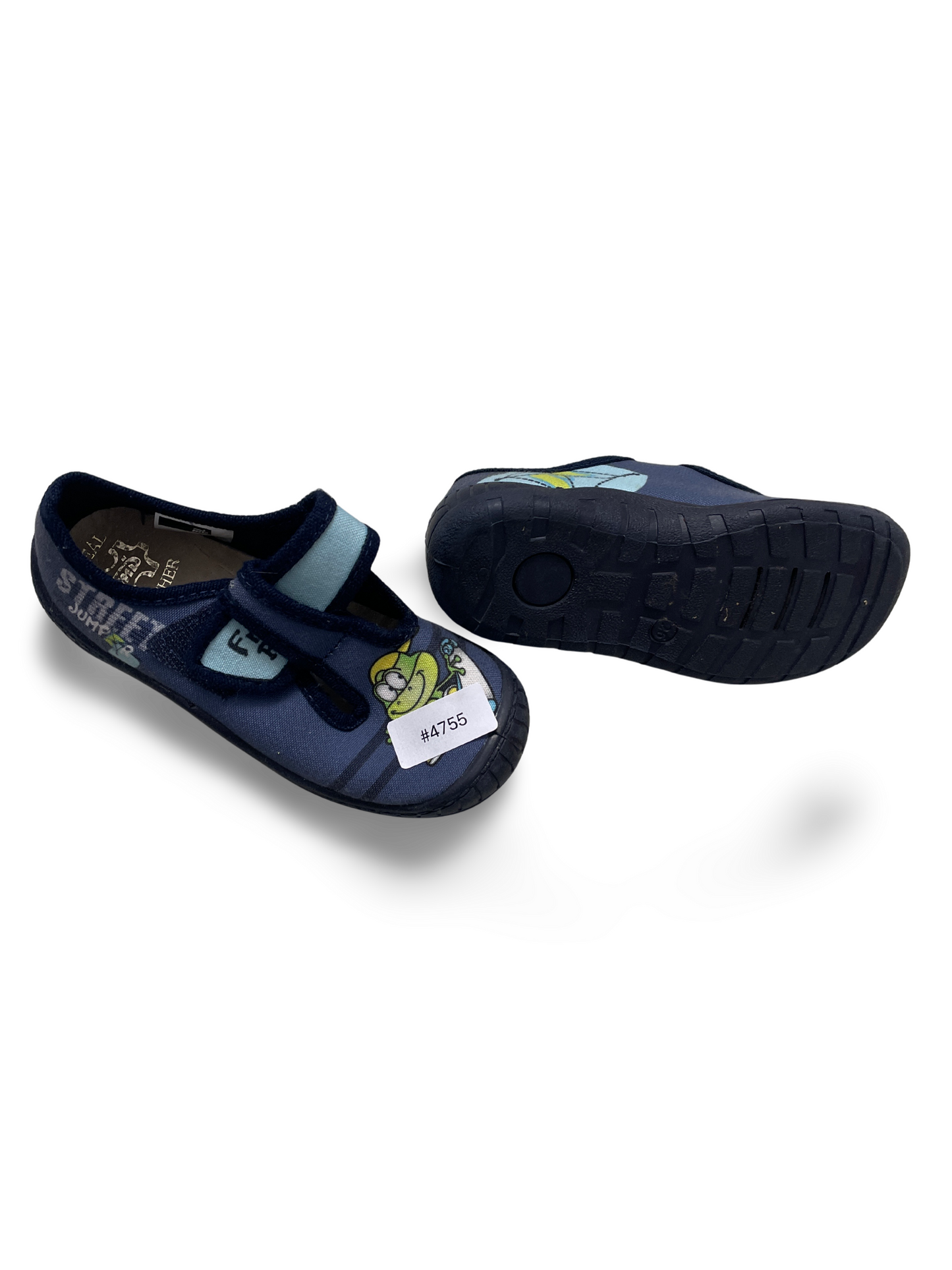Kinder Klettschuhe mit Froschmotiv - Gr. 26