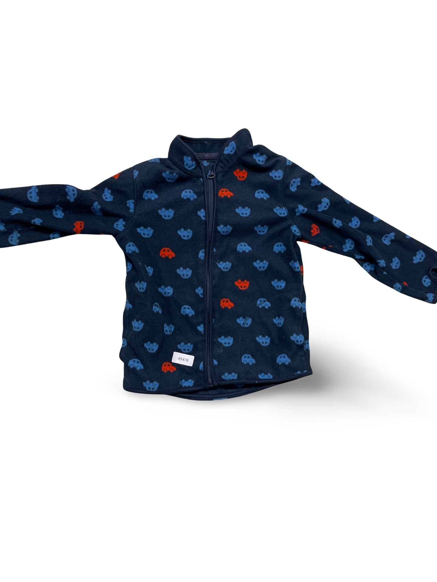 Fleecejacke mit Auto-Motiv - Gr. 122