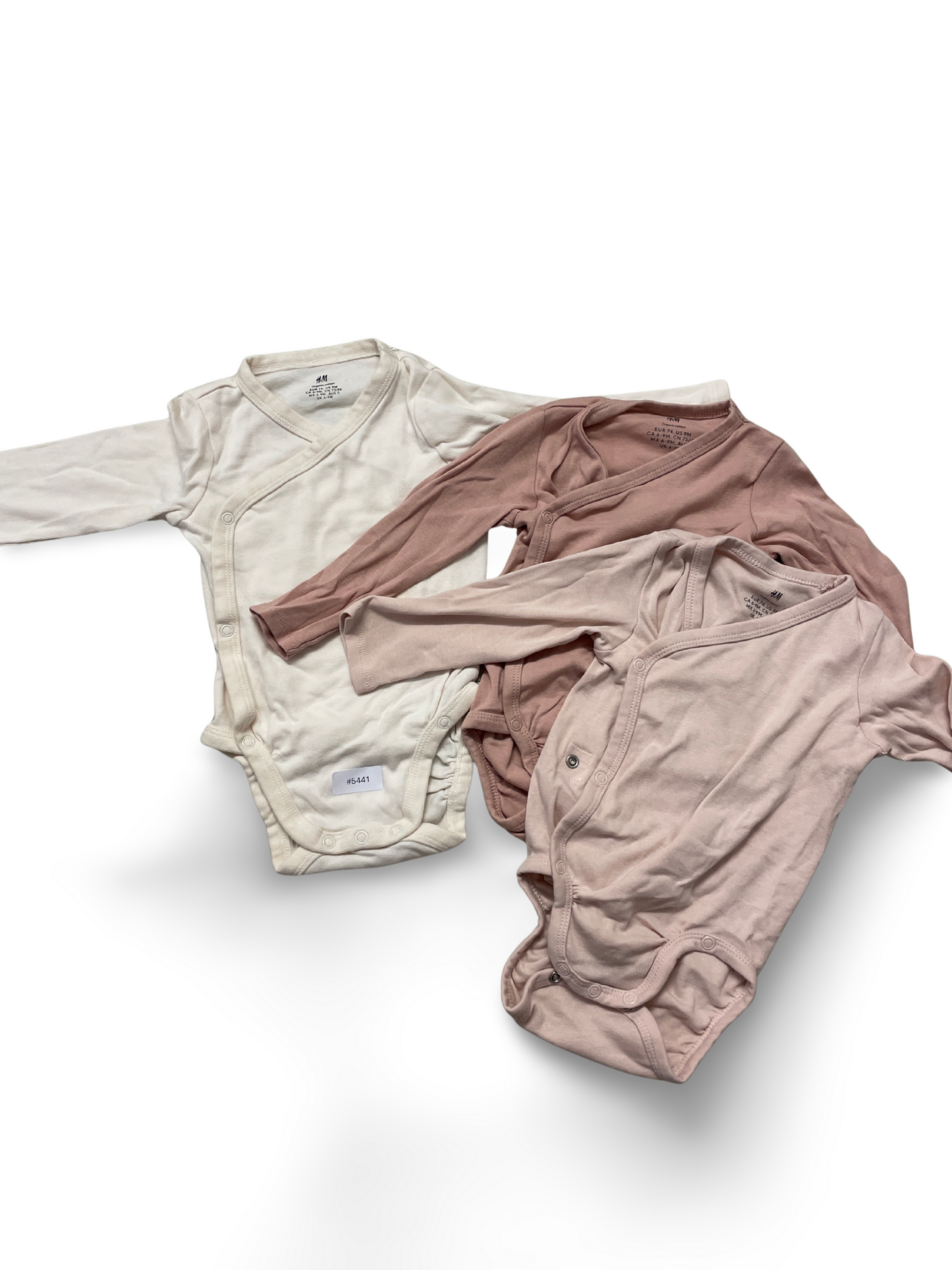 4er Bundle Strampler Rosa/Beige - Gr. 74
