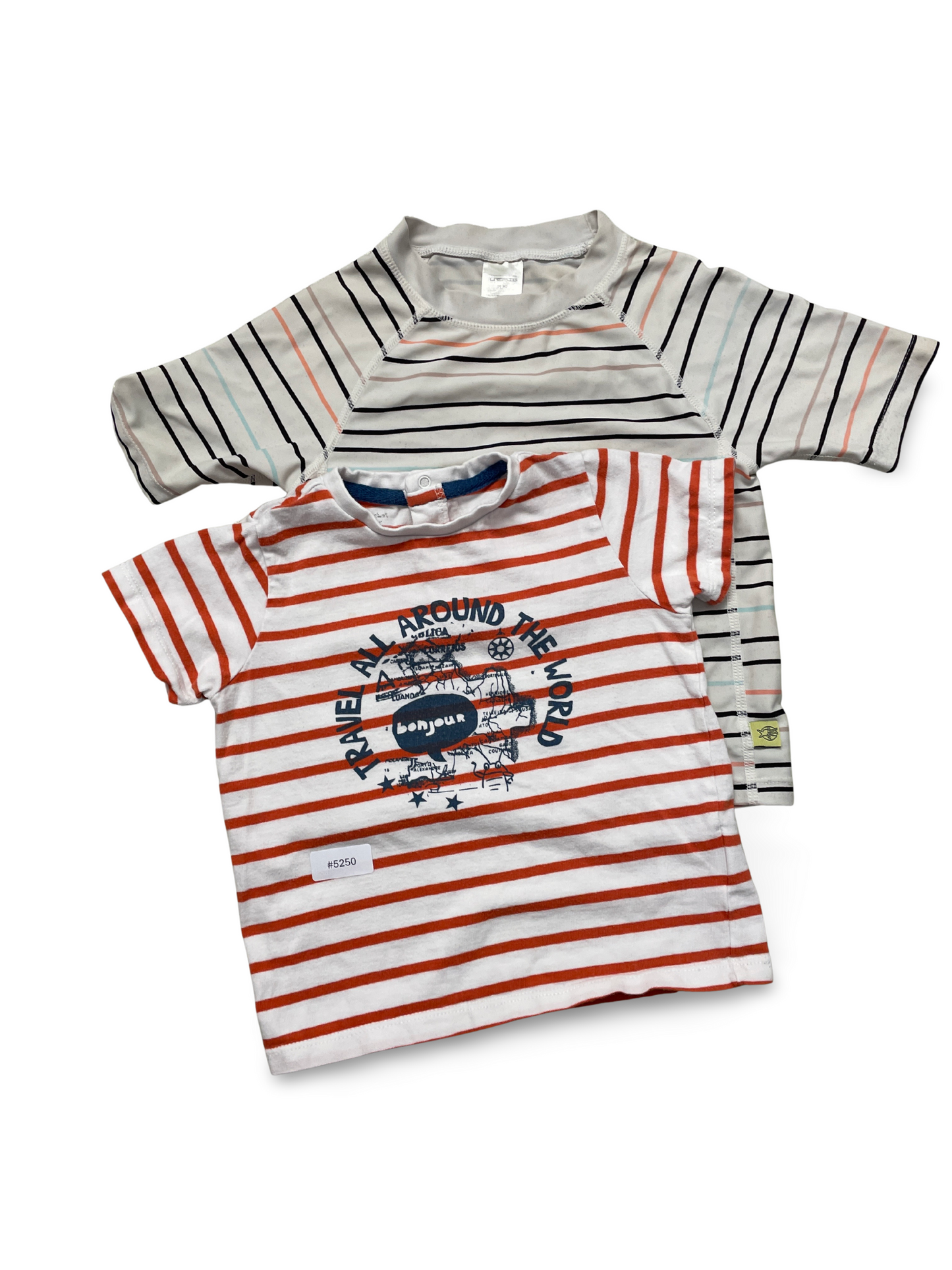 2er Bundle T-Shirts gestreift - Gr. 92