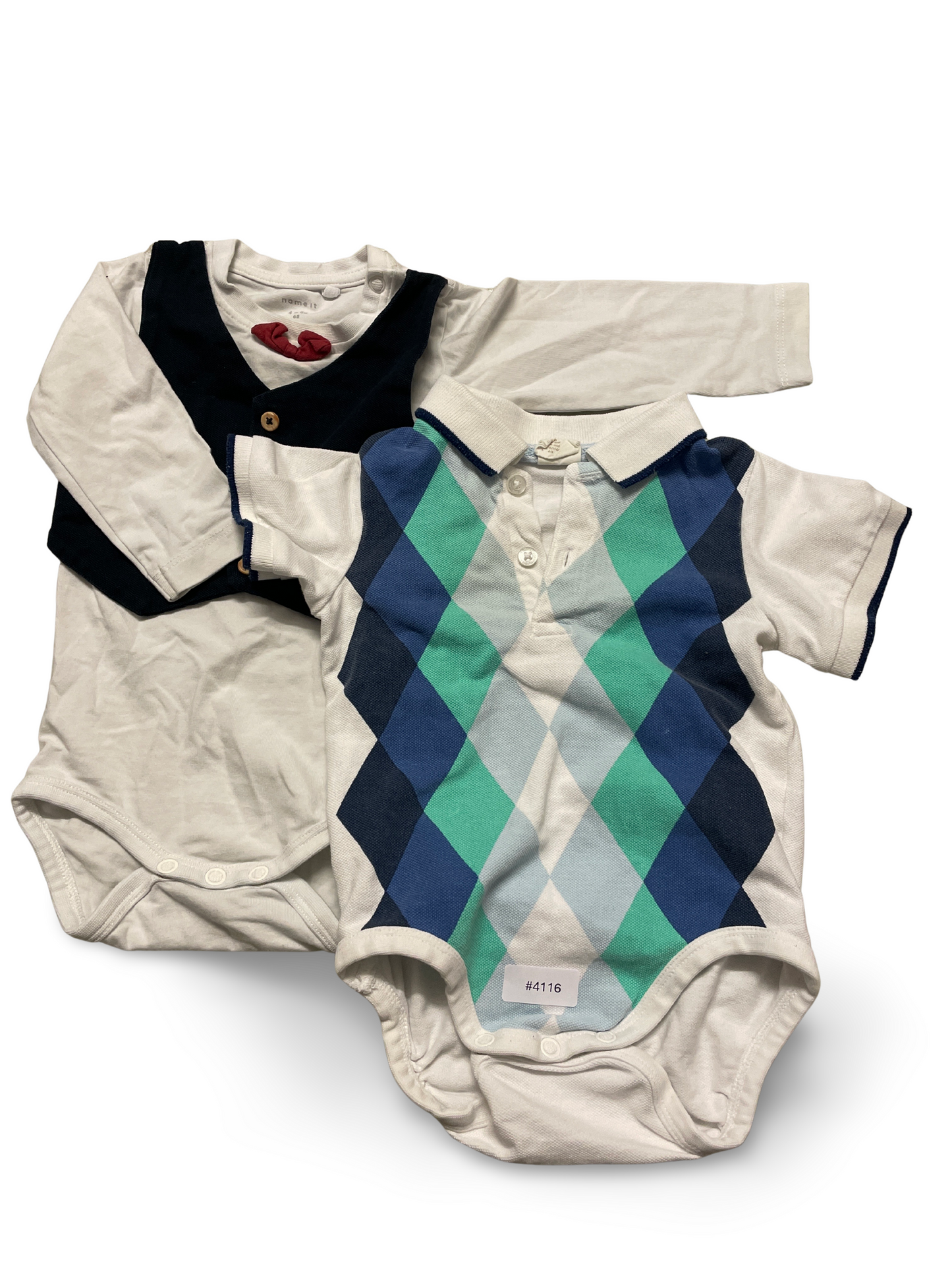 2er Bundle Bodys Polo- und Langarm - Gr. 68