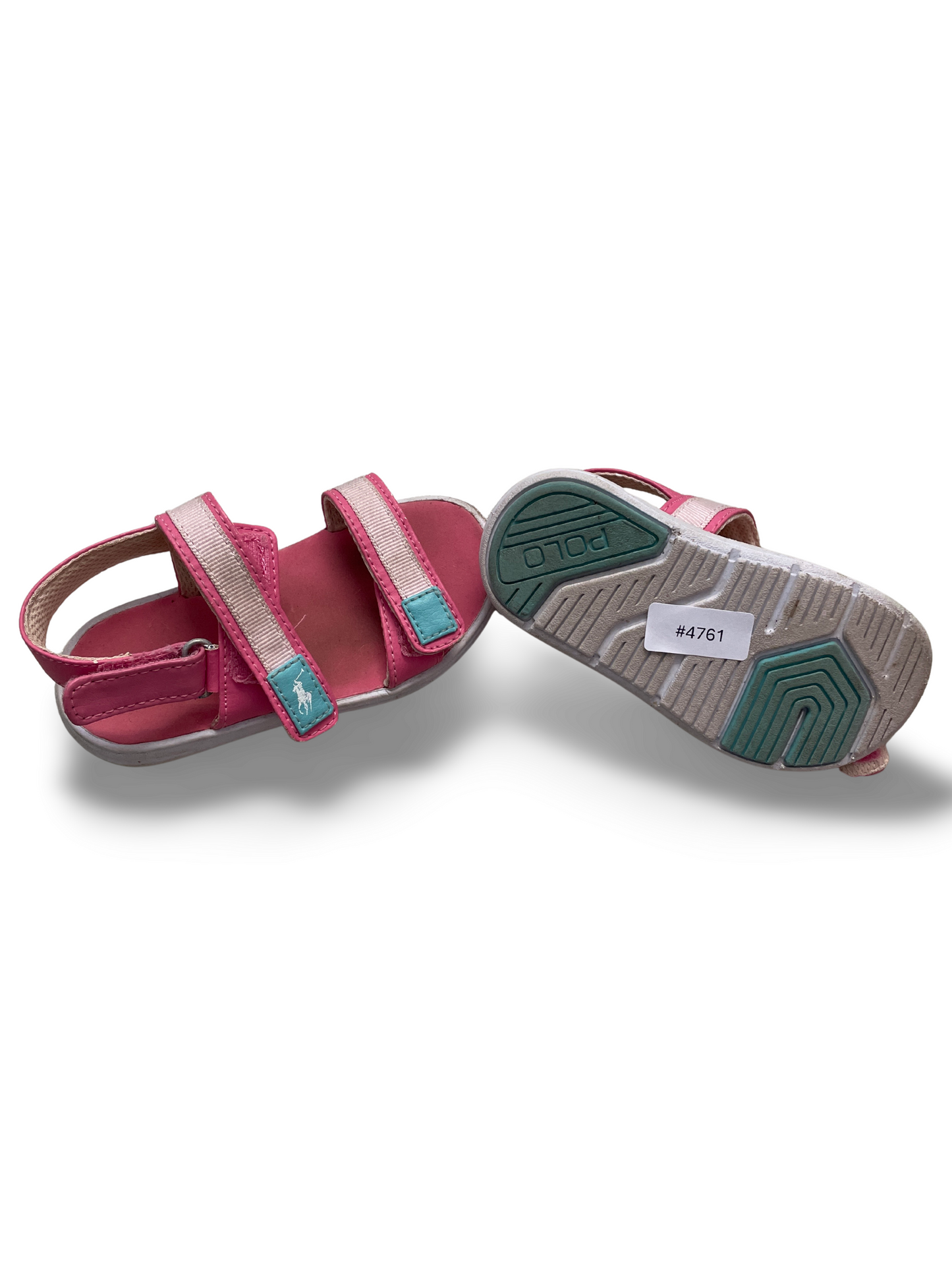 Pink Sandalen mit Klettverschluss - Gr. 24