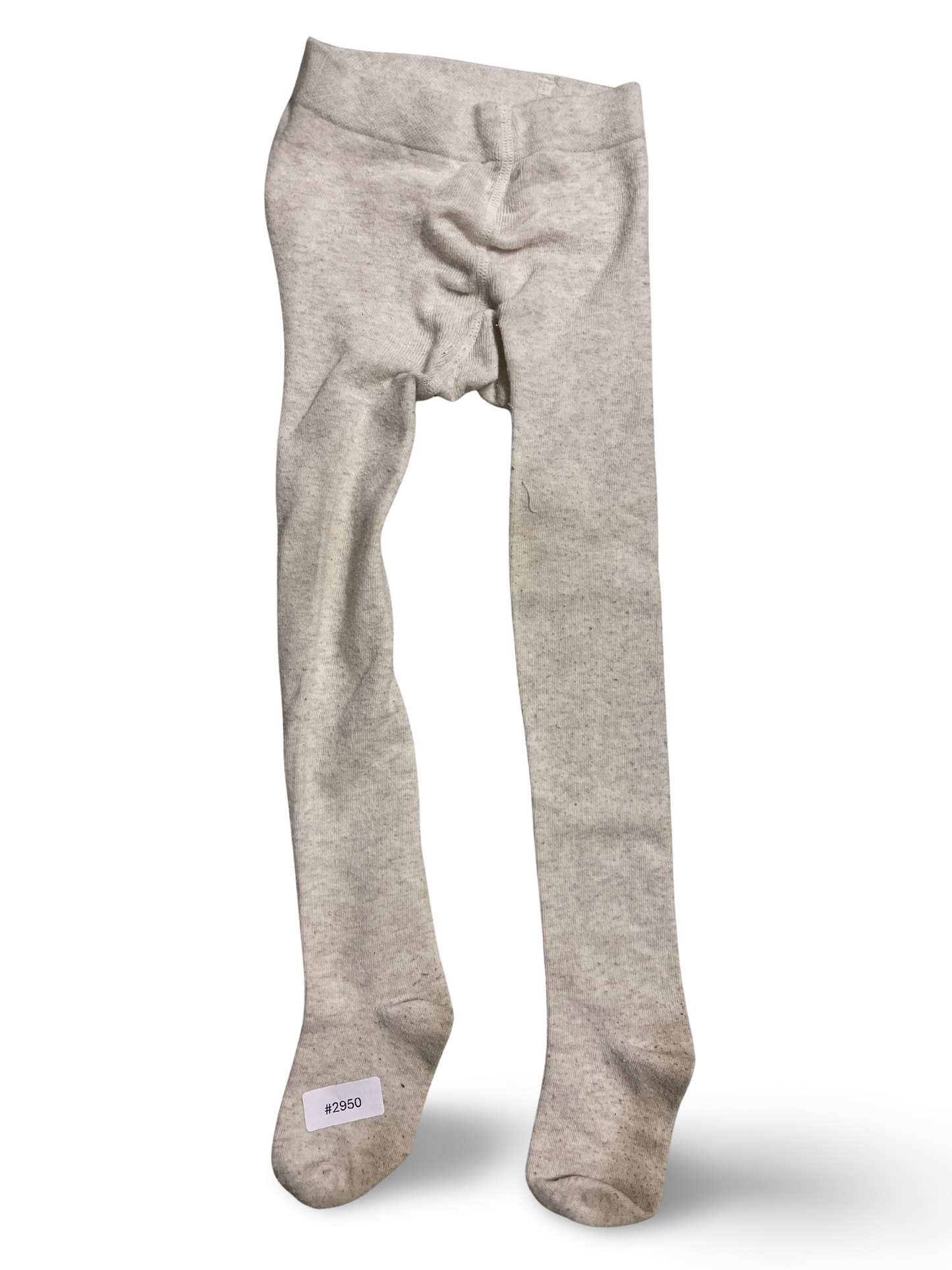 Hellgraue melierte Strumpfhose - Gr. 92