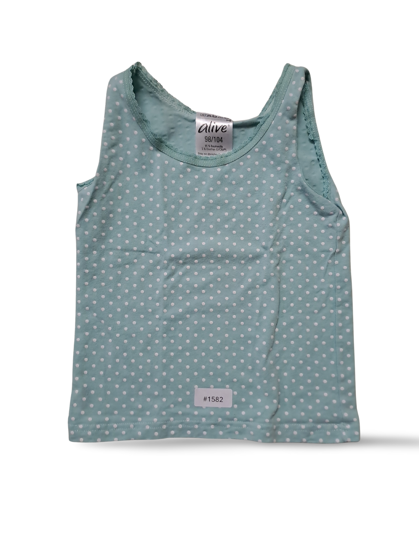 Gepunktetes Tanktop mint - Gr. 98