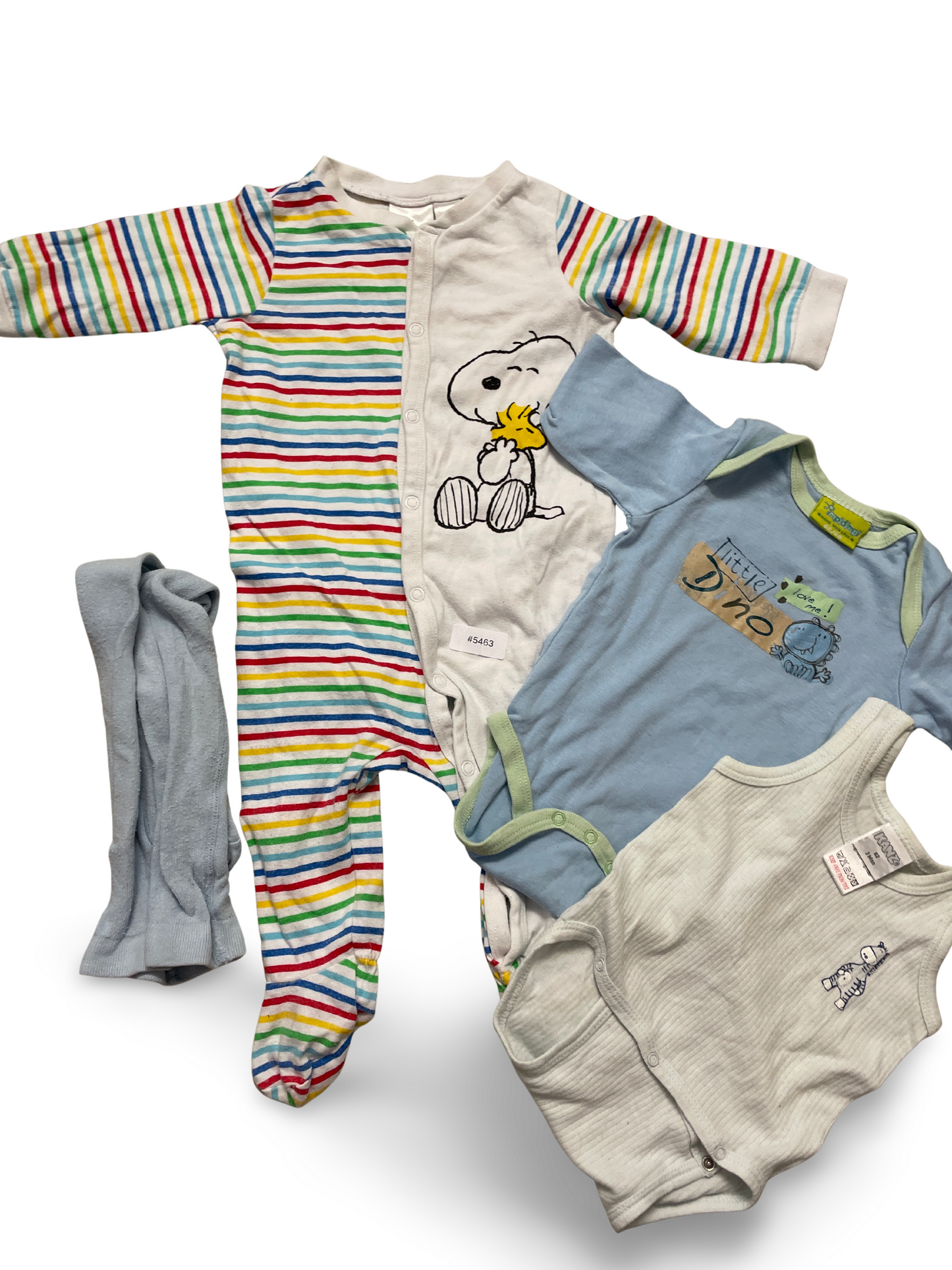 2er Bundle Bodys mit gestreiftem Strampler und Strumpfhose - Gr. 62