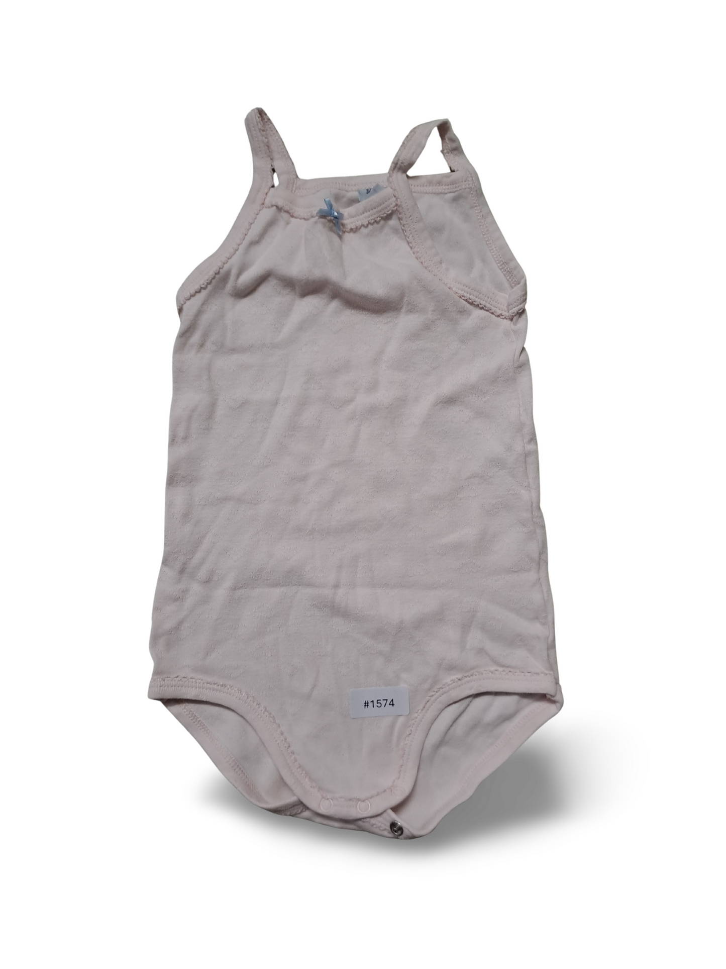 Rosa Träger-Strampler - Gr. 98