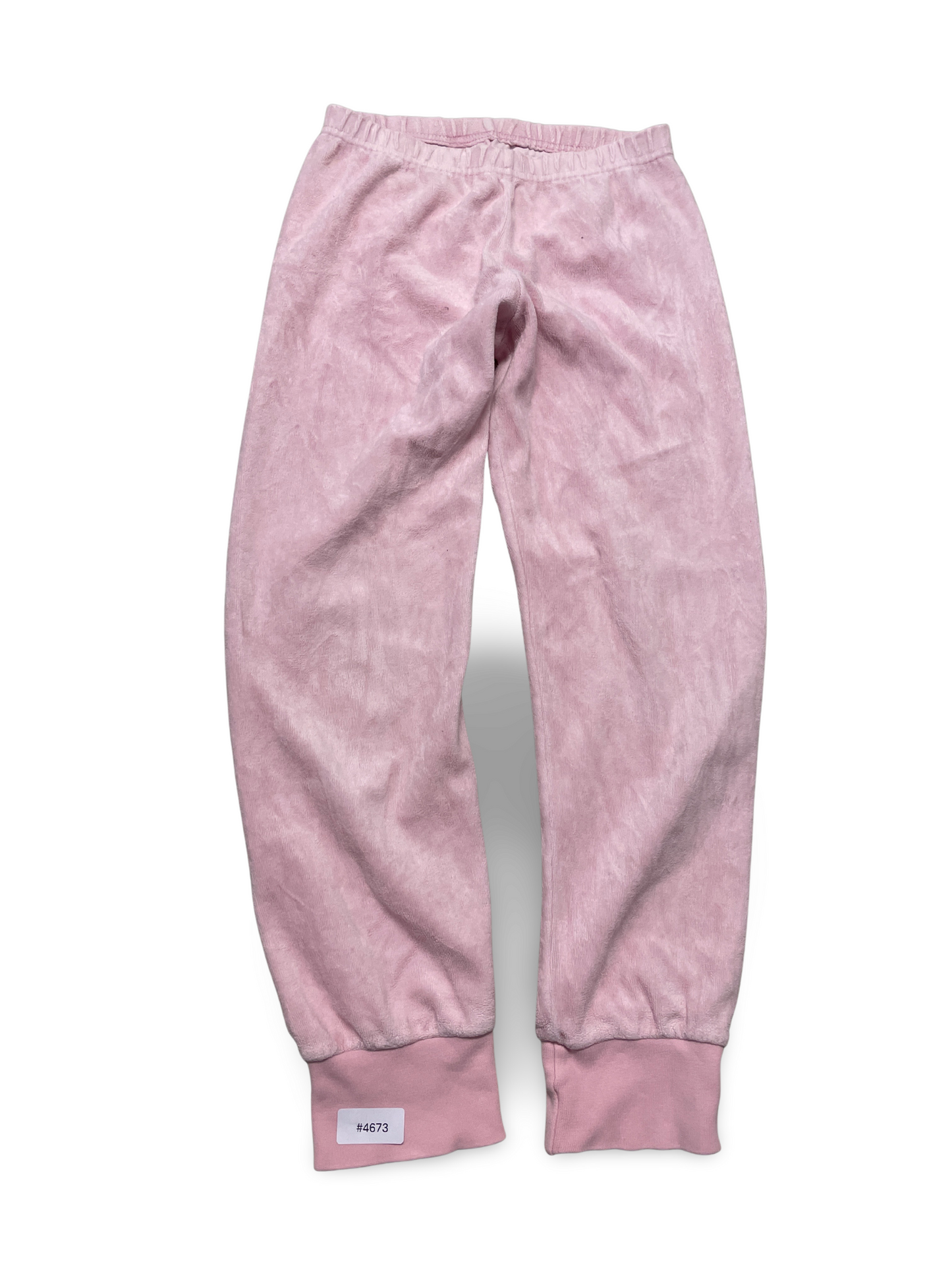 Pantalon de jogging velours rose - Taille 128