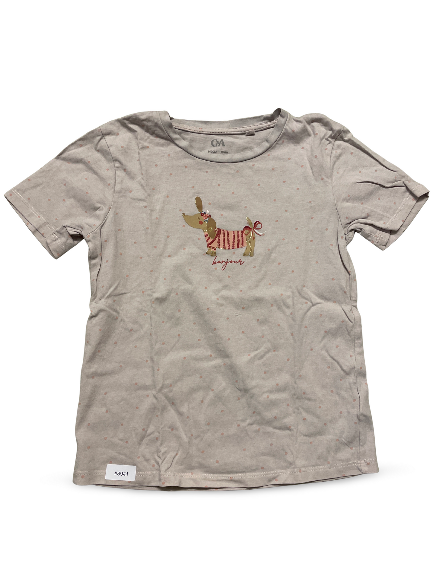 T-Shirt mit Dackelprint - Gr. 140