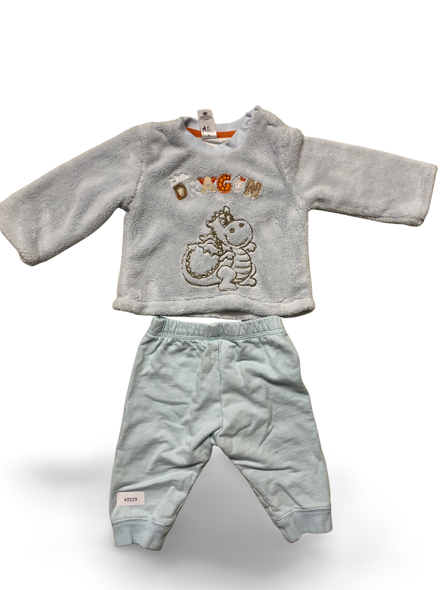 Zweiteiliges Babyset Plueschpullover und Jogginghose - Gr. 62
