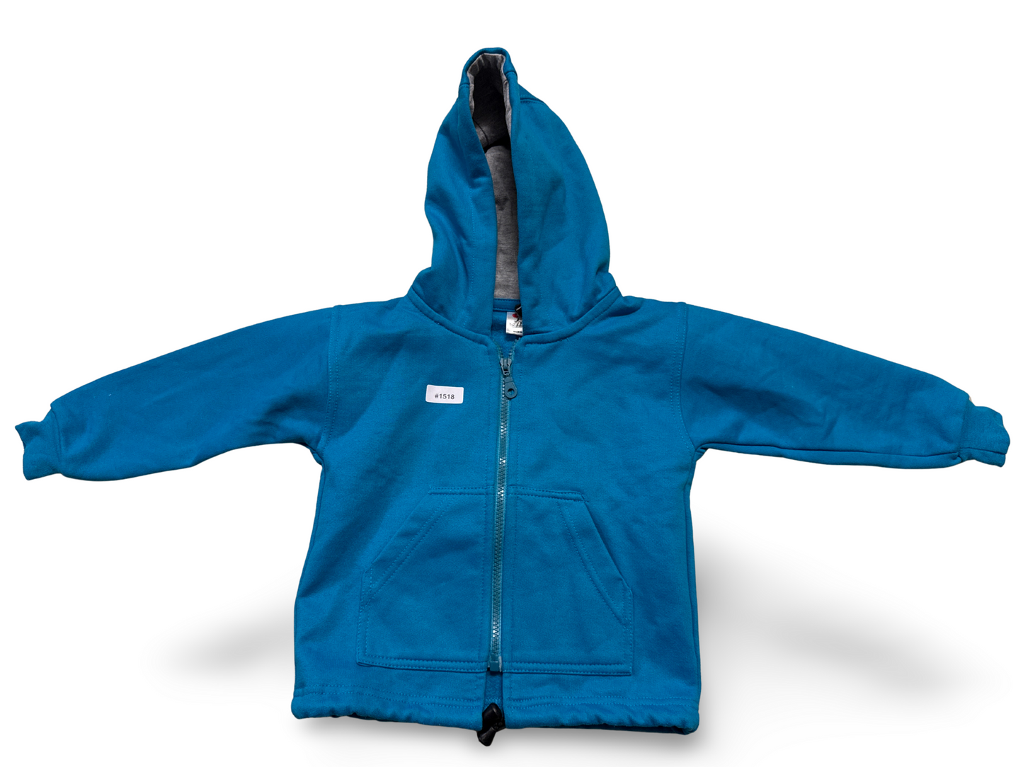 Blaue Kapuzenjacke mit Reissverschluss - Gr. 98