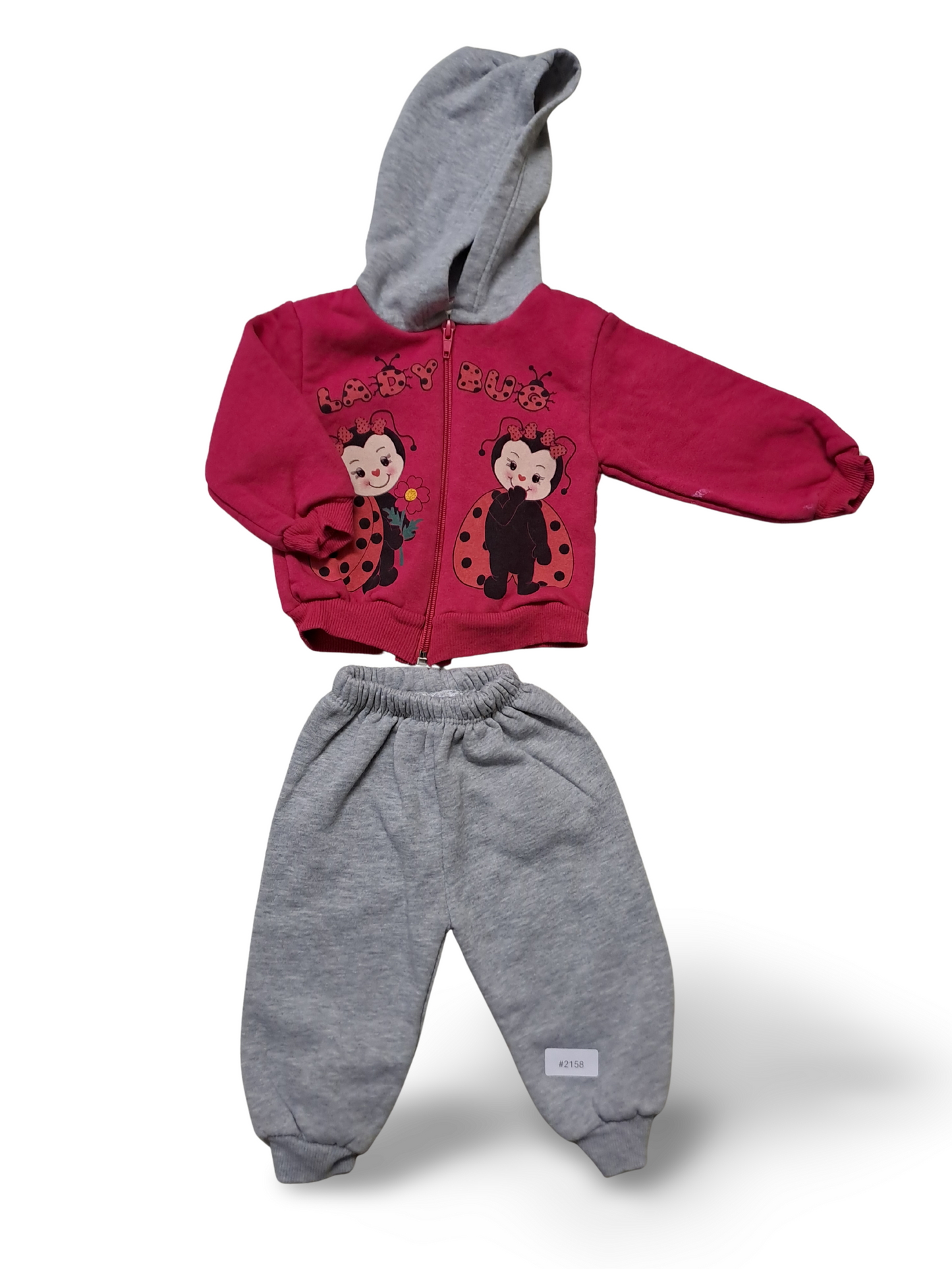 Zweiteiliges Set Kapuzenjacke und Jogginghose - Gr. 74