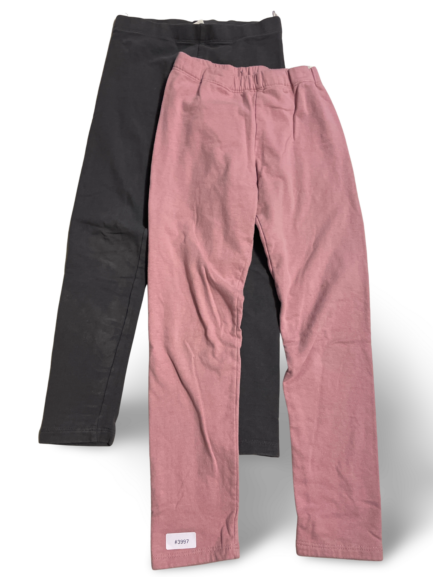 2er Bundle Leggings Rosa und Grau - Gr. 122