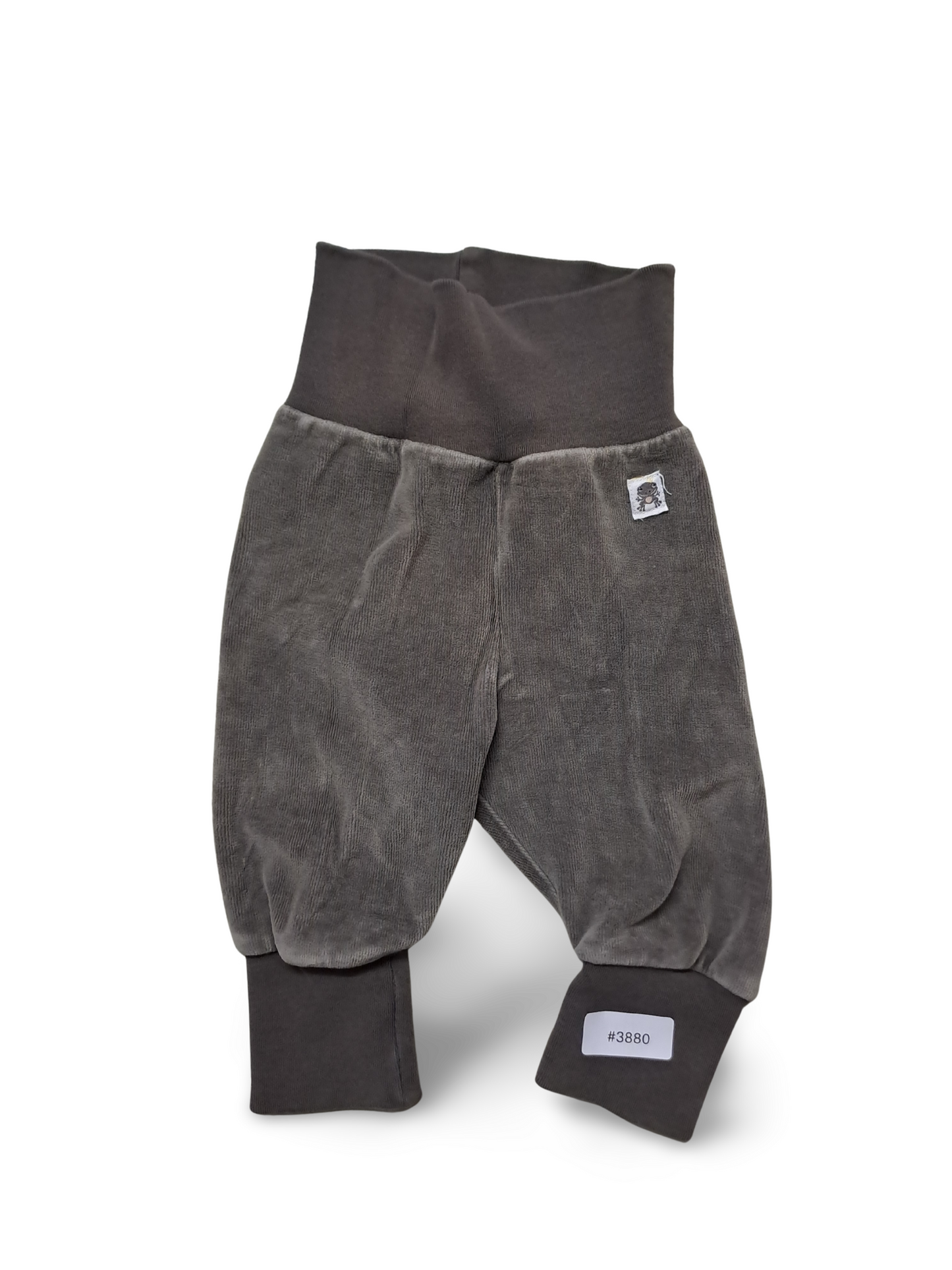 Pumphose aus Samtvelours mit hohem Bund - Gr. 62