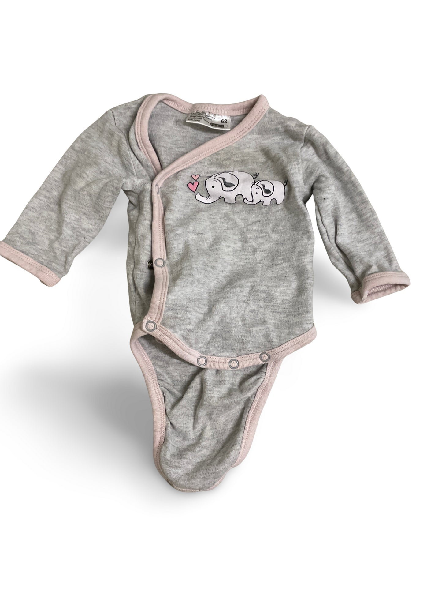 Wickelbody lang Elefant - Gr. 68