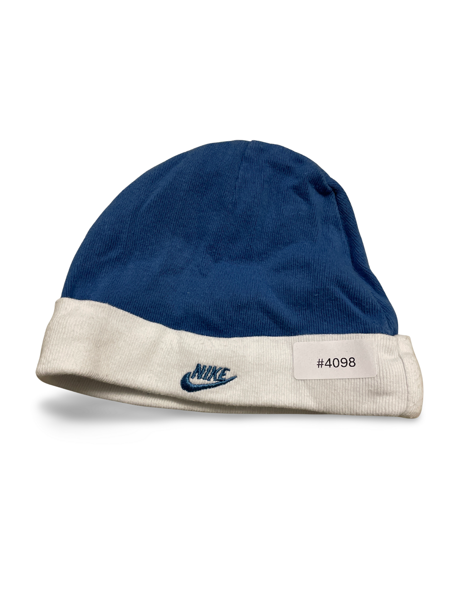 Nike Baby Mütze blau-weiss - Gr. 68