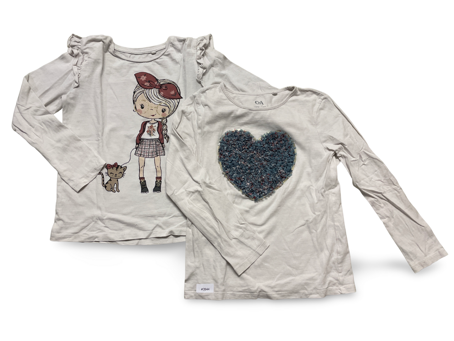 2er Bundle Langarmshirts mit Motiv - Gr. 134