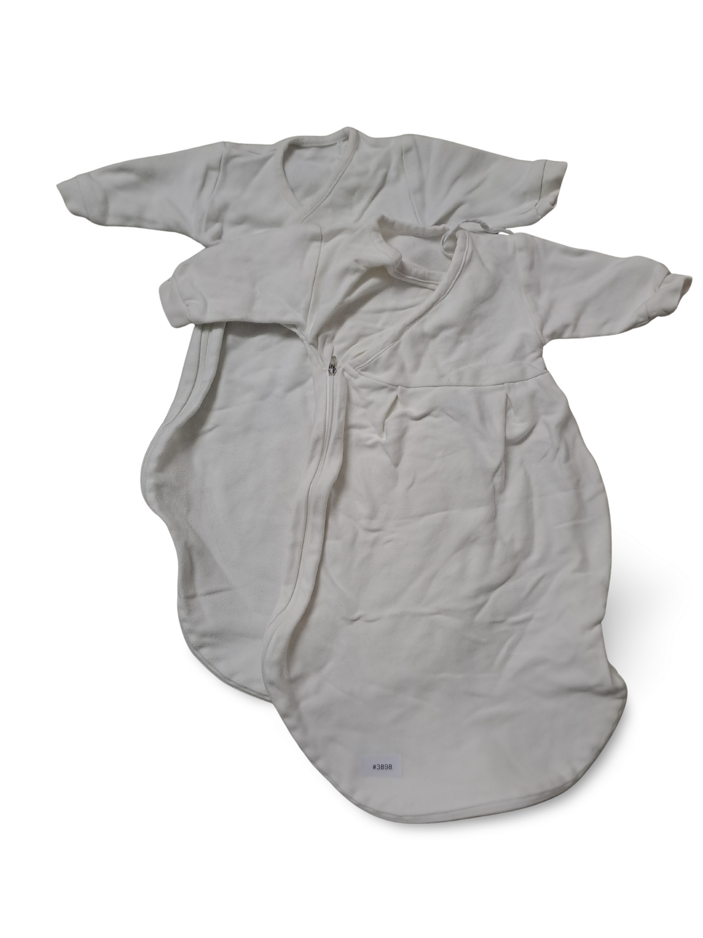 2er Bundle Schlafsack mit Ärmeln weiss - Gr. 56