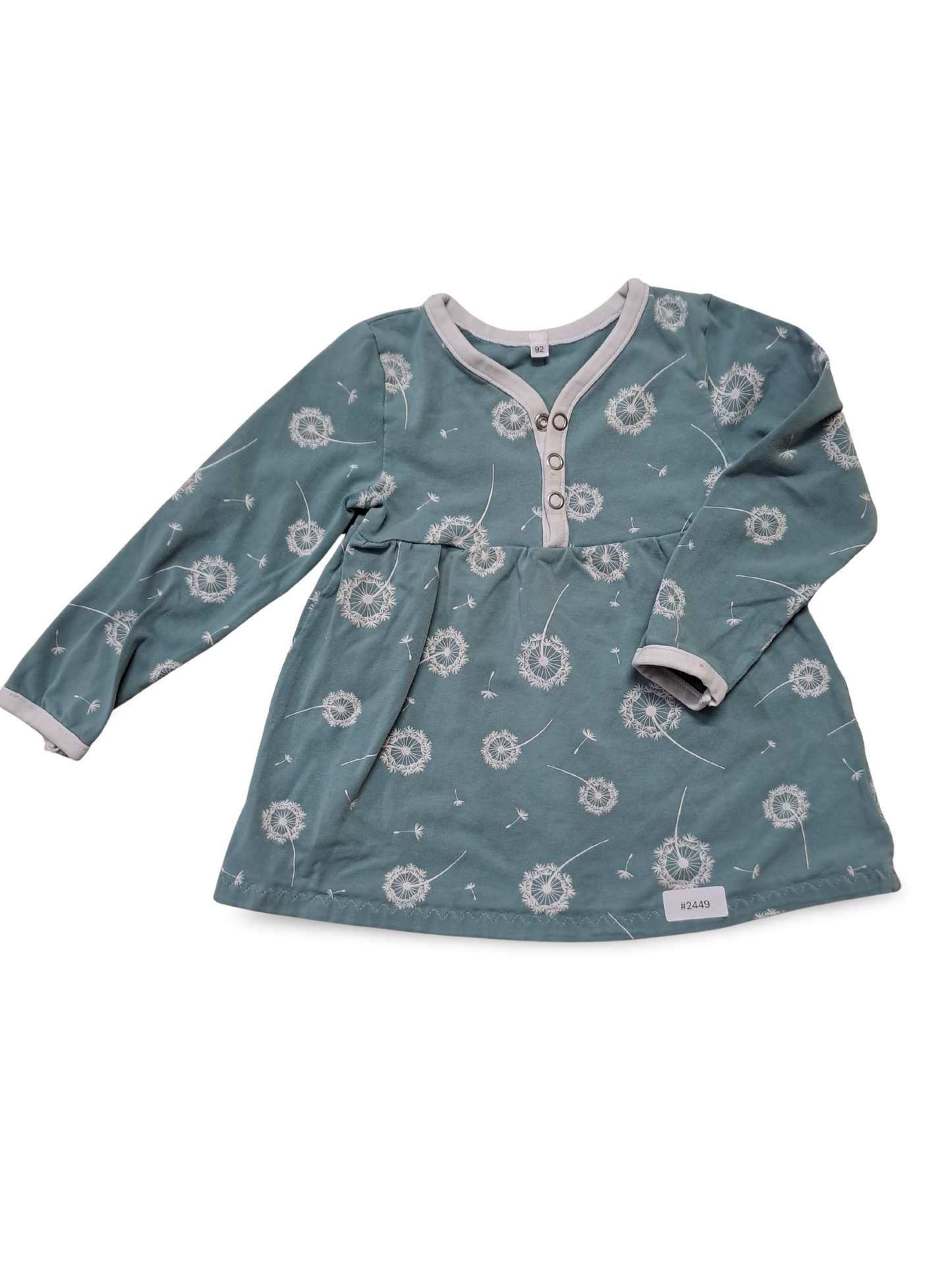 Langarmkleid mit Pusteblumen - Gr. 92